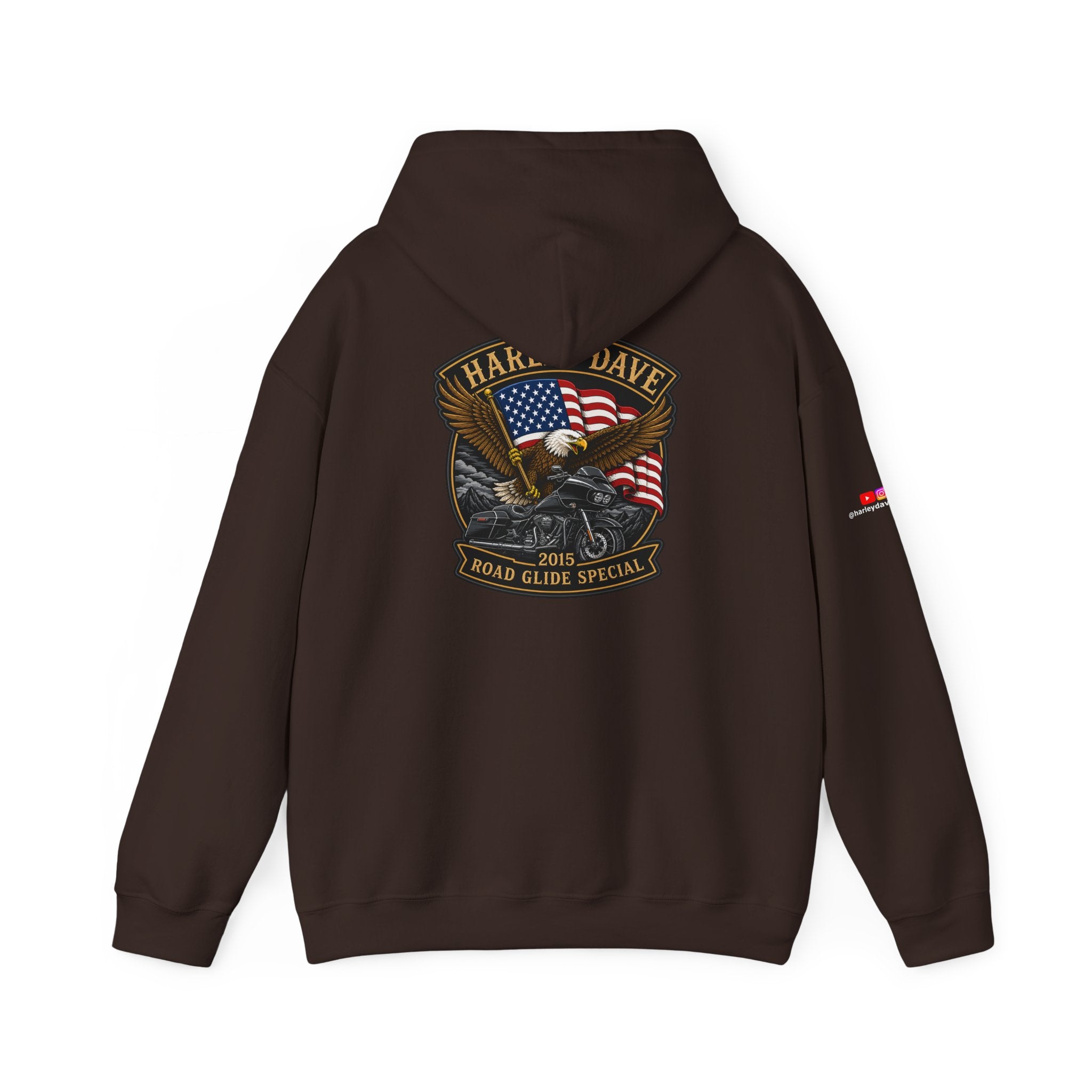 "Harley Dave 2015 Road Glide Special American Eagle" Hoodie