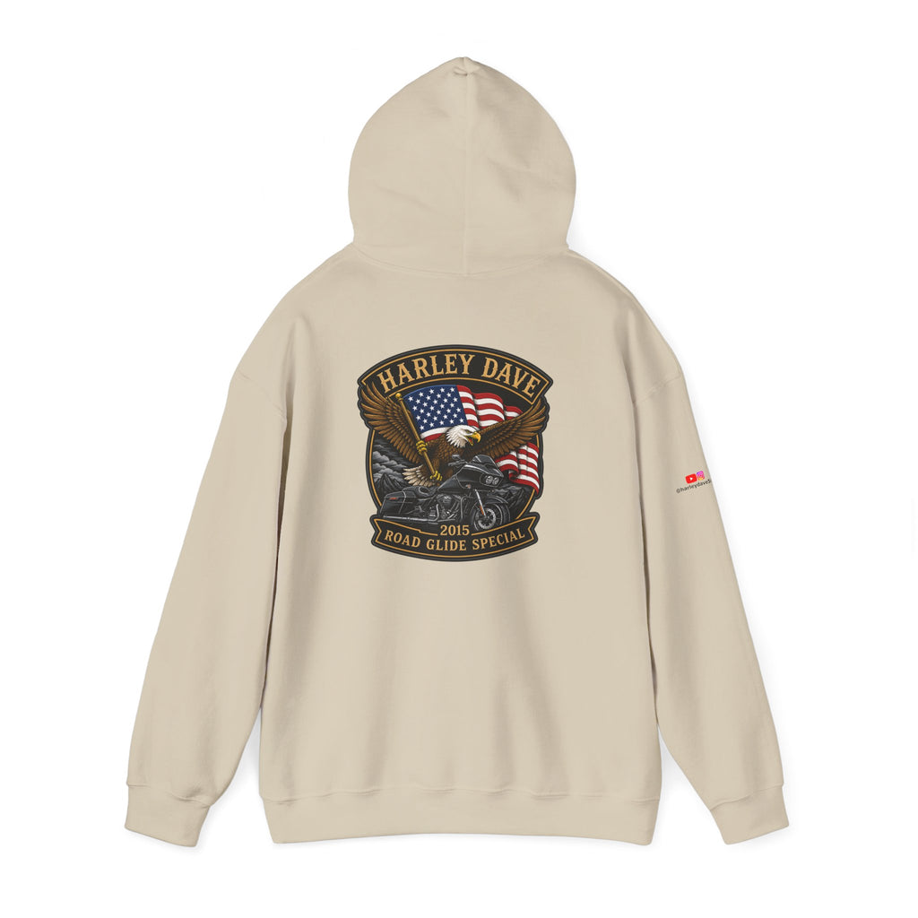 "Harley Dave 2015 Road Glide Special American Eagle" Hoodie