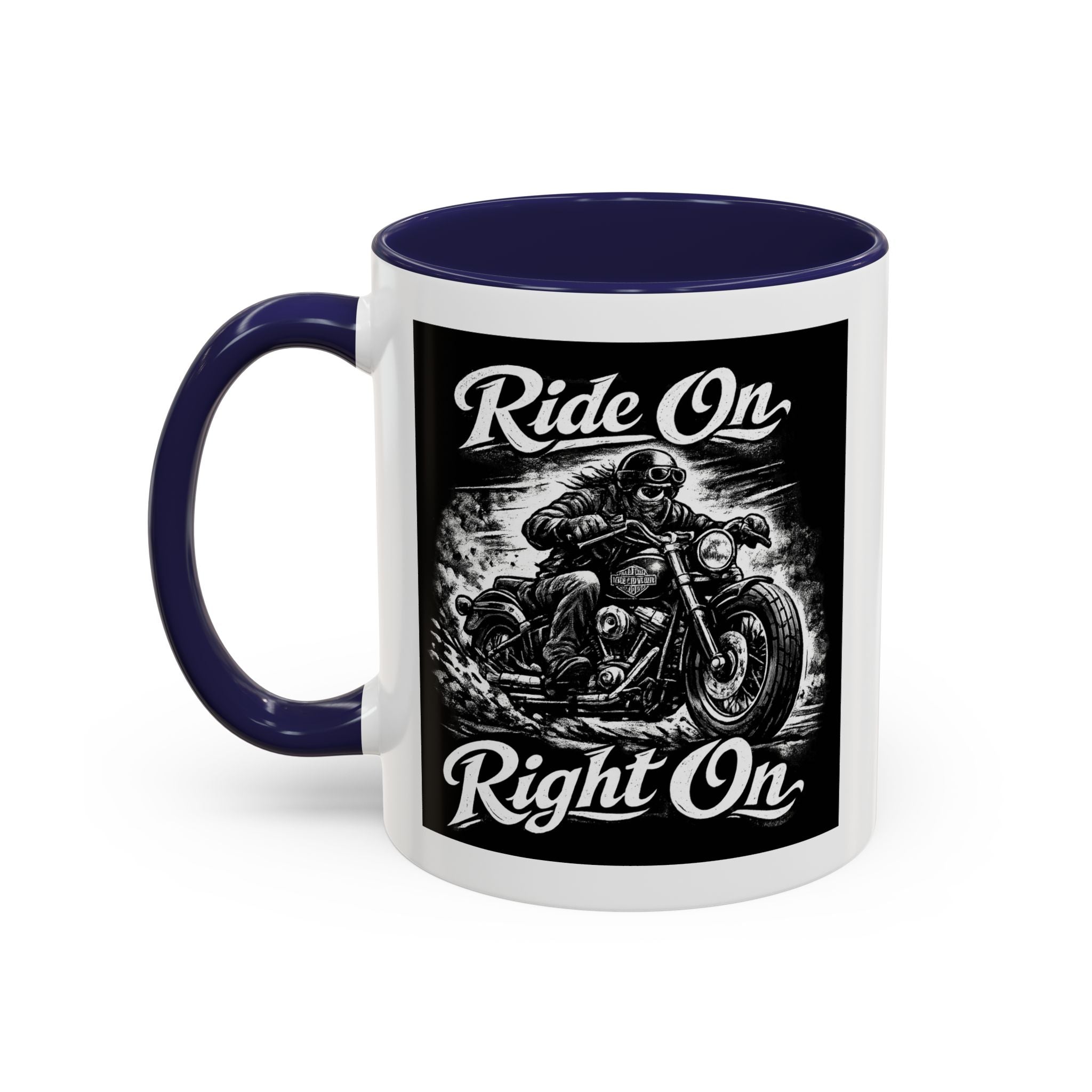 "Ride On Right On" Motorcycle Coffee Mug (11/15oz)