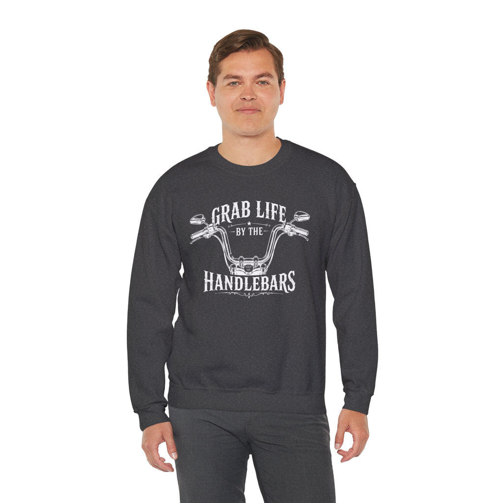"Grab Life by the Handlebars" Motorcycle Sweatshirt