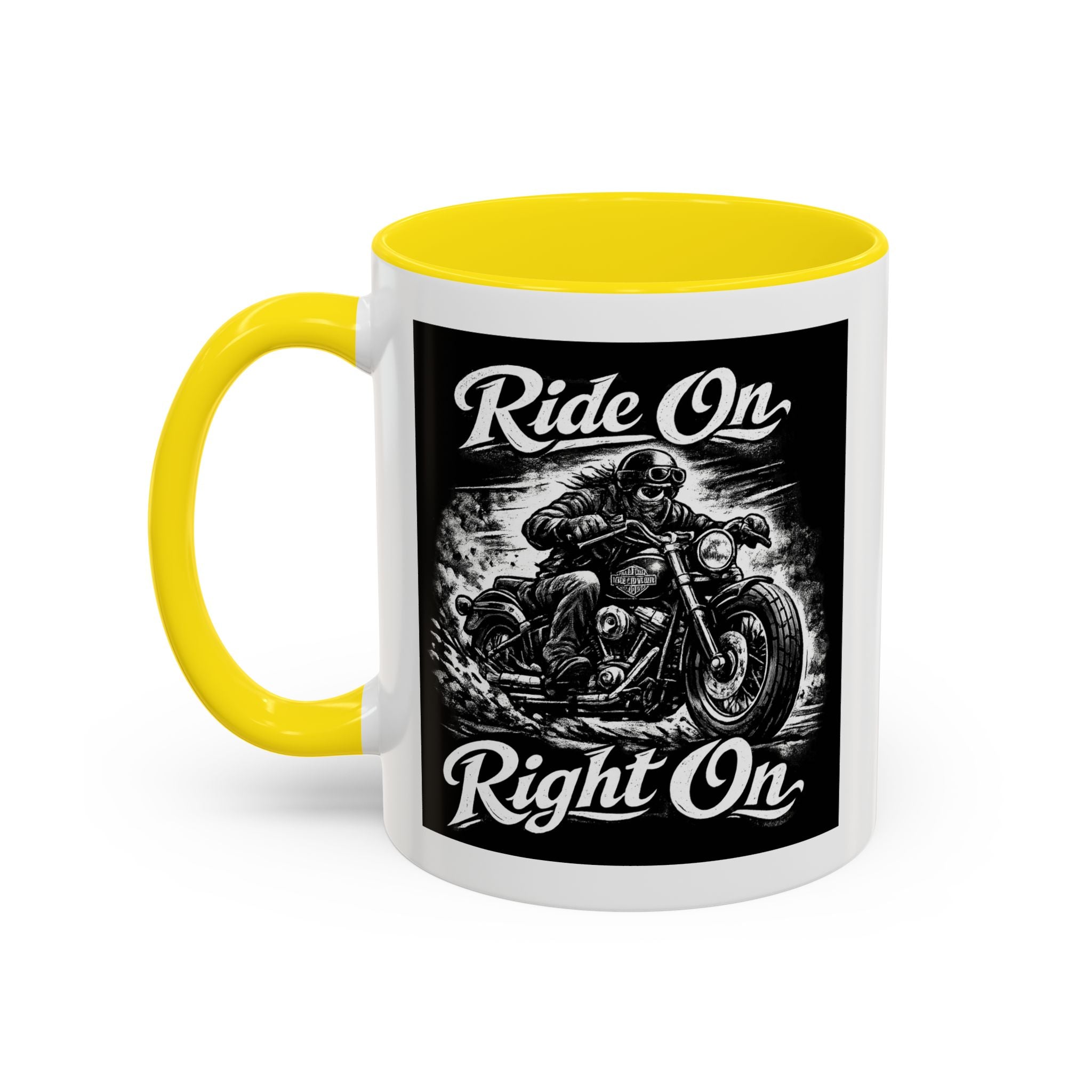 "Ride On Right On" Motorcycle Coffee Mug (11/15oz)