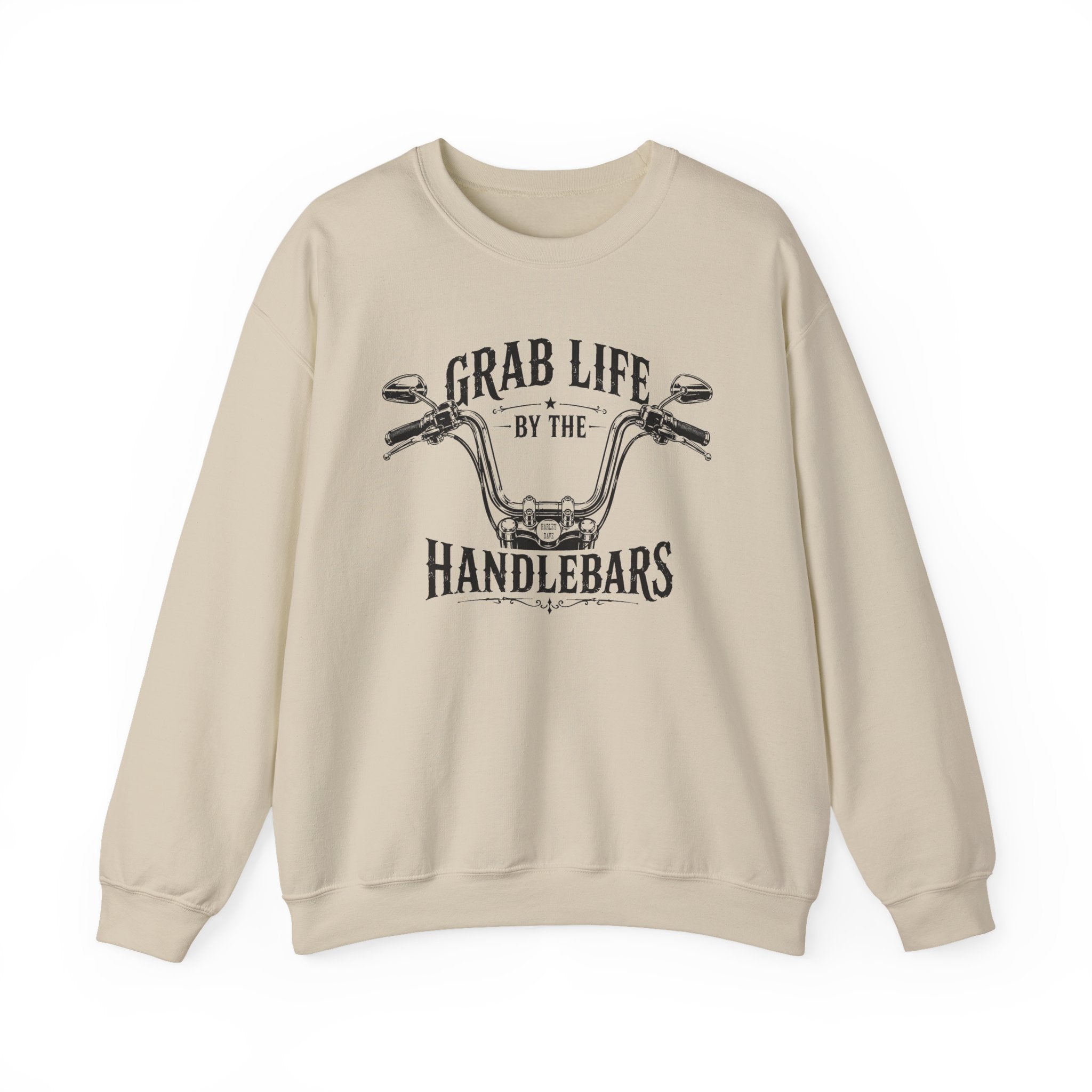 "Grab Life by the Handlebars" Motorcycle Sweatshirt