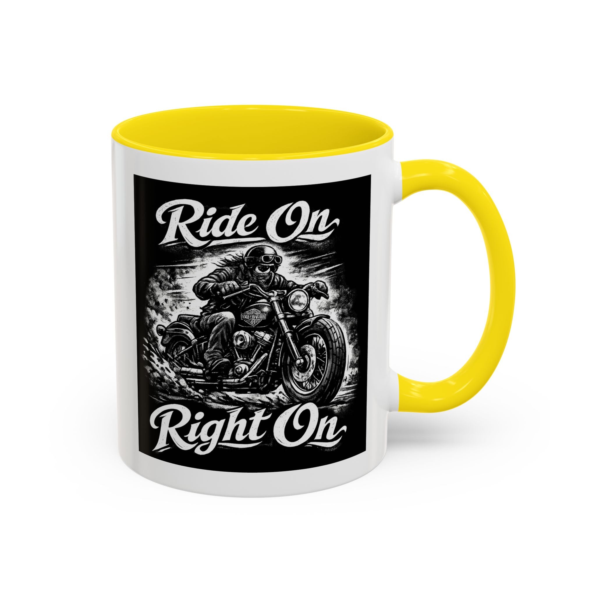 "Ride On Right On" Motorcycle Coffee Mug (11/15oz)