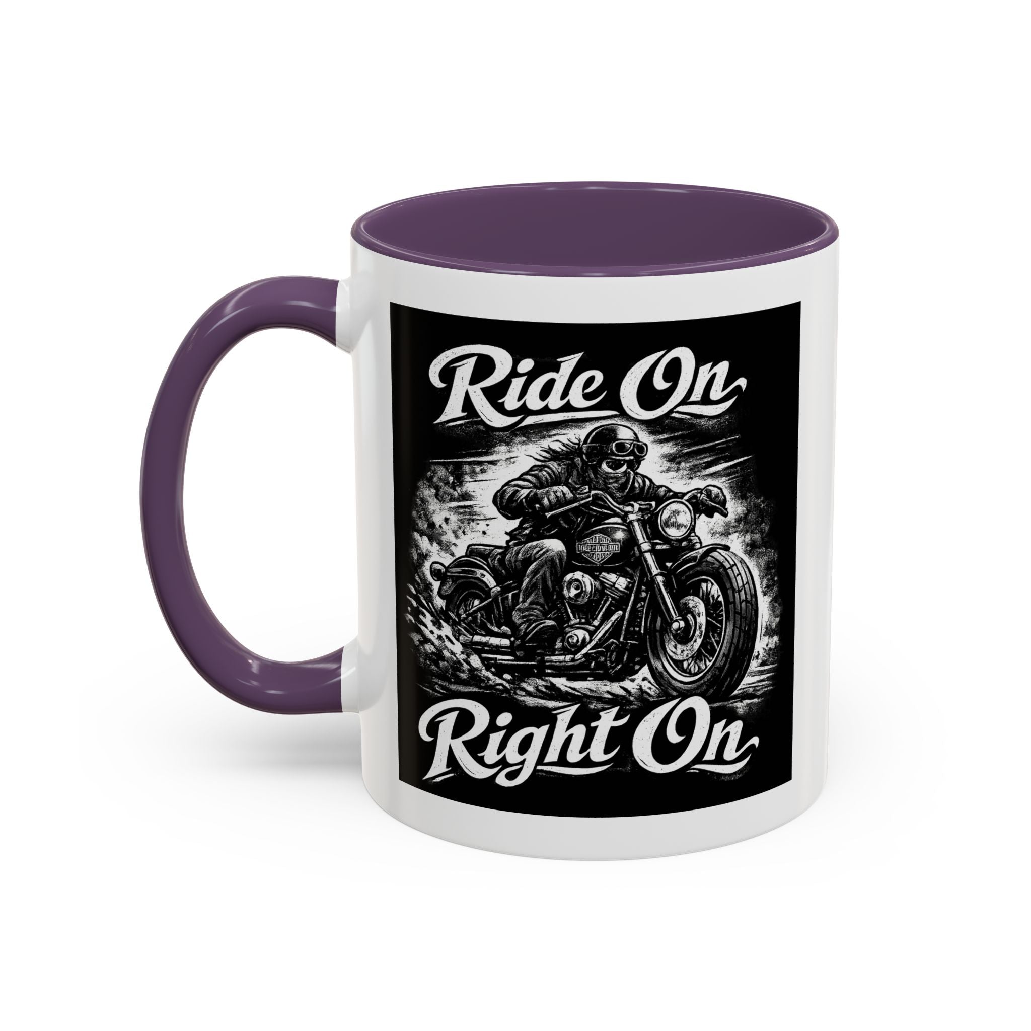 "Ride On Right On" Motorcycle Coffee Mug (11/15oz)
