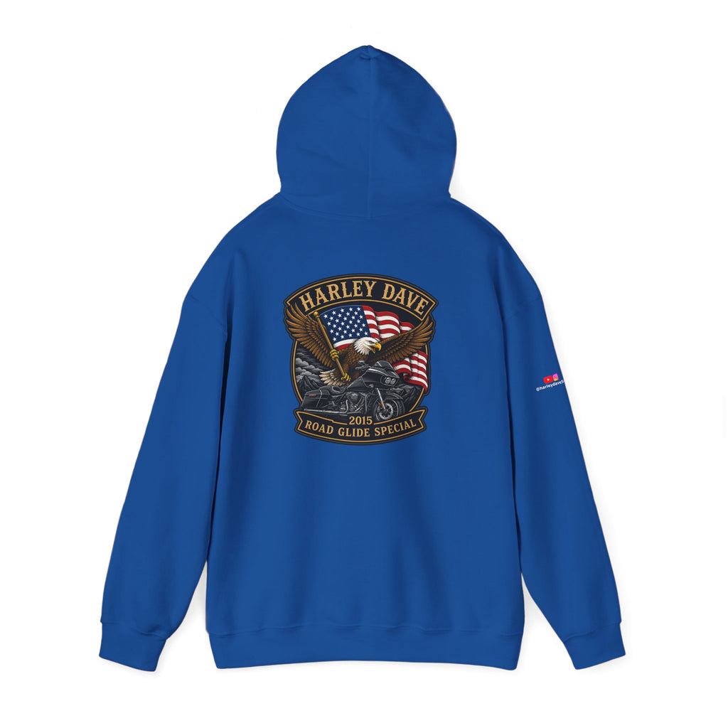 "Harley Dave 2015 Road Glide Special American Eagle" Hoodie