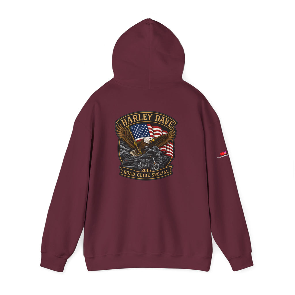 "Harley Dave 2015 Road Glide Special American Eagle" Hoodie
