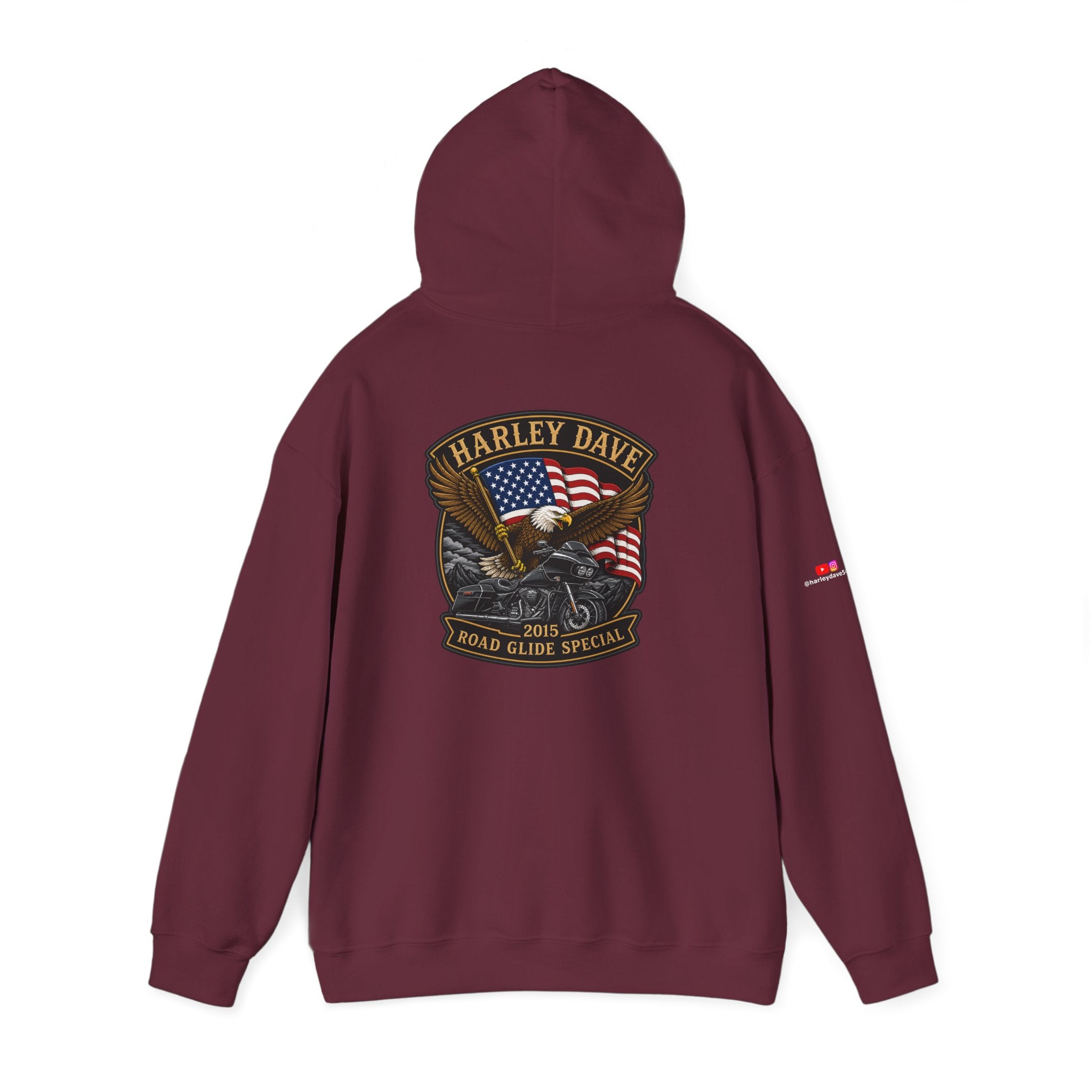 "Harley Dave 2015 Road Glide Special American Eagle" Hoodie