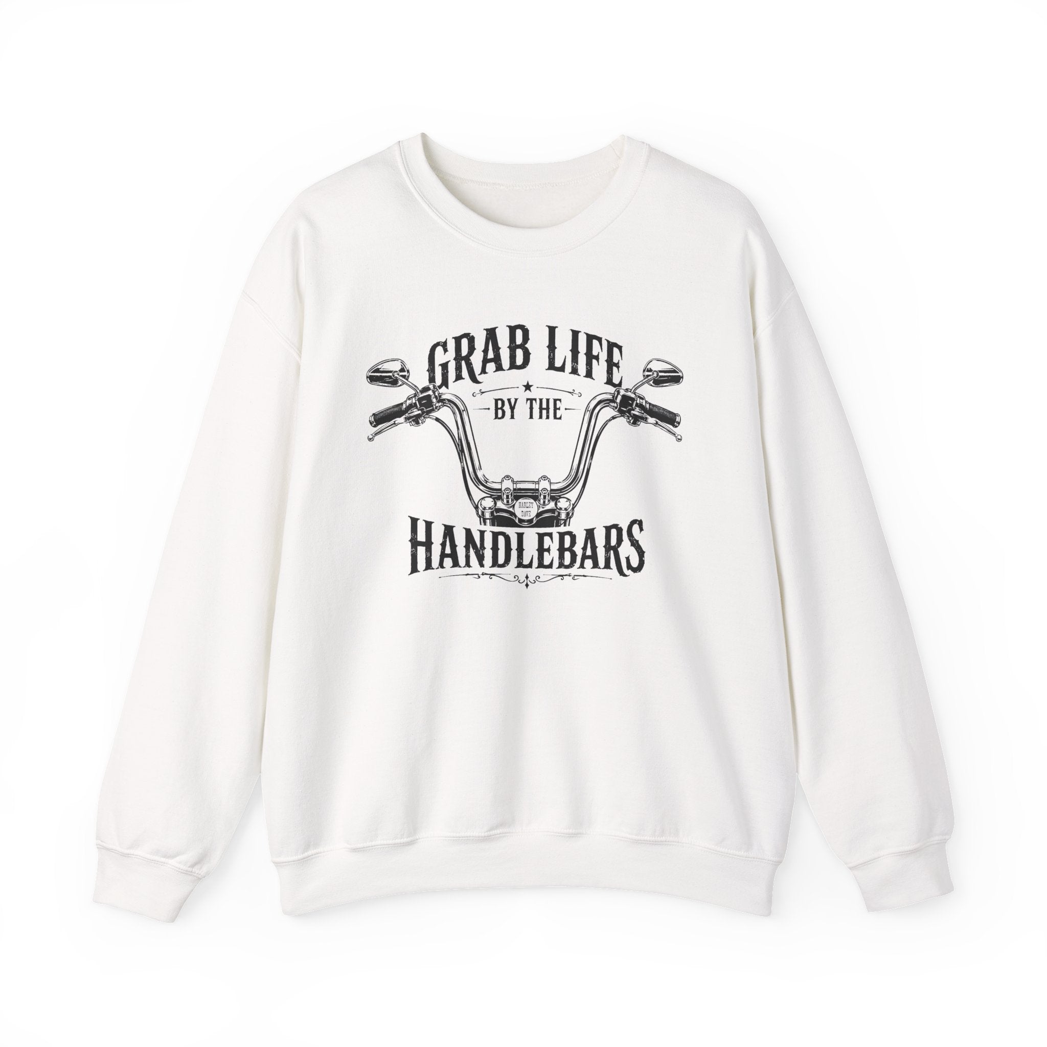 "Grab Life by the Handlebars" Motorcycle Sweatshirt