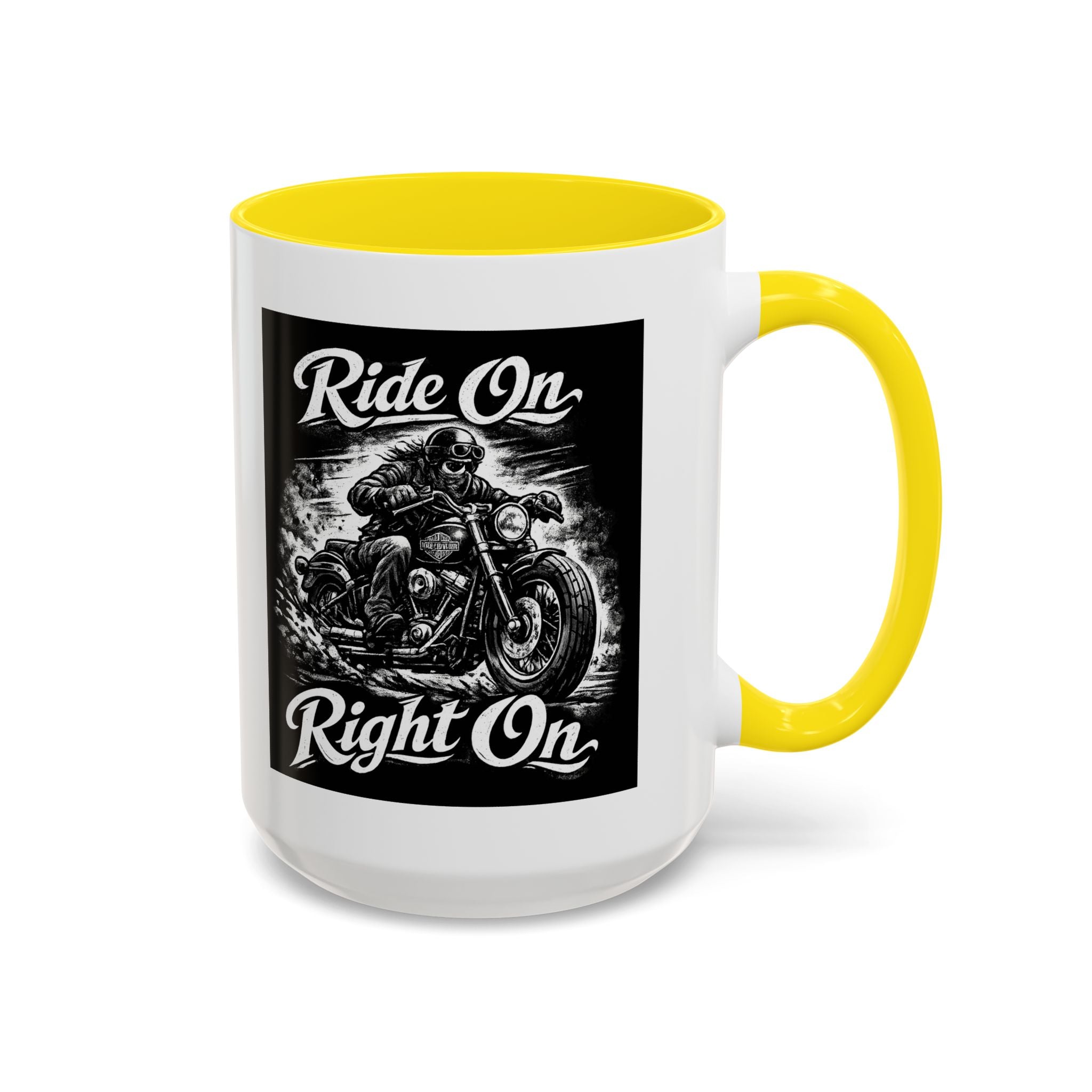 "Ride On Right On" Motorcycle Coffee Mug (11/15oz)