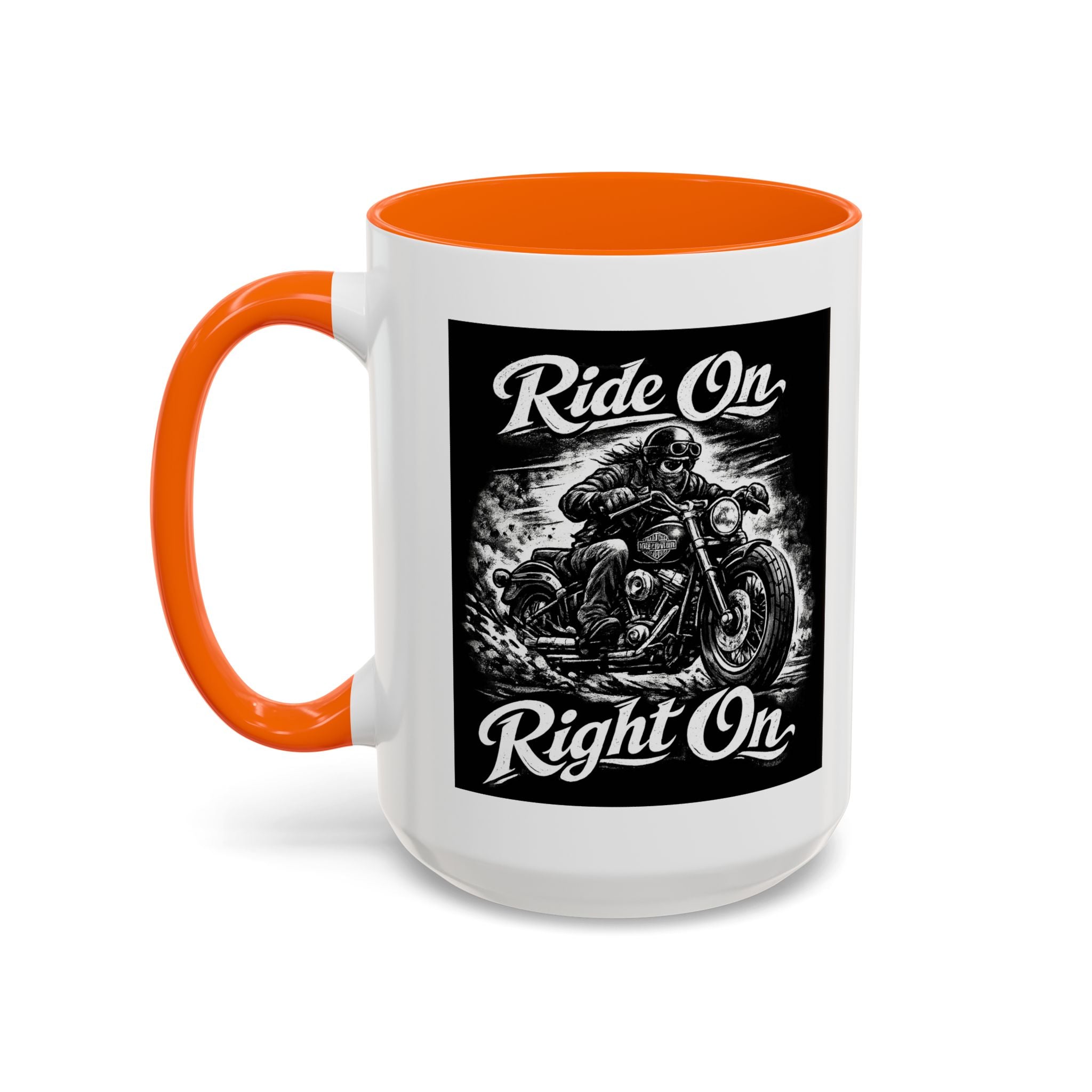 "Ride On Right On" Motorcycle Coffee Mug (11/15oz)