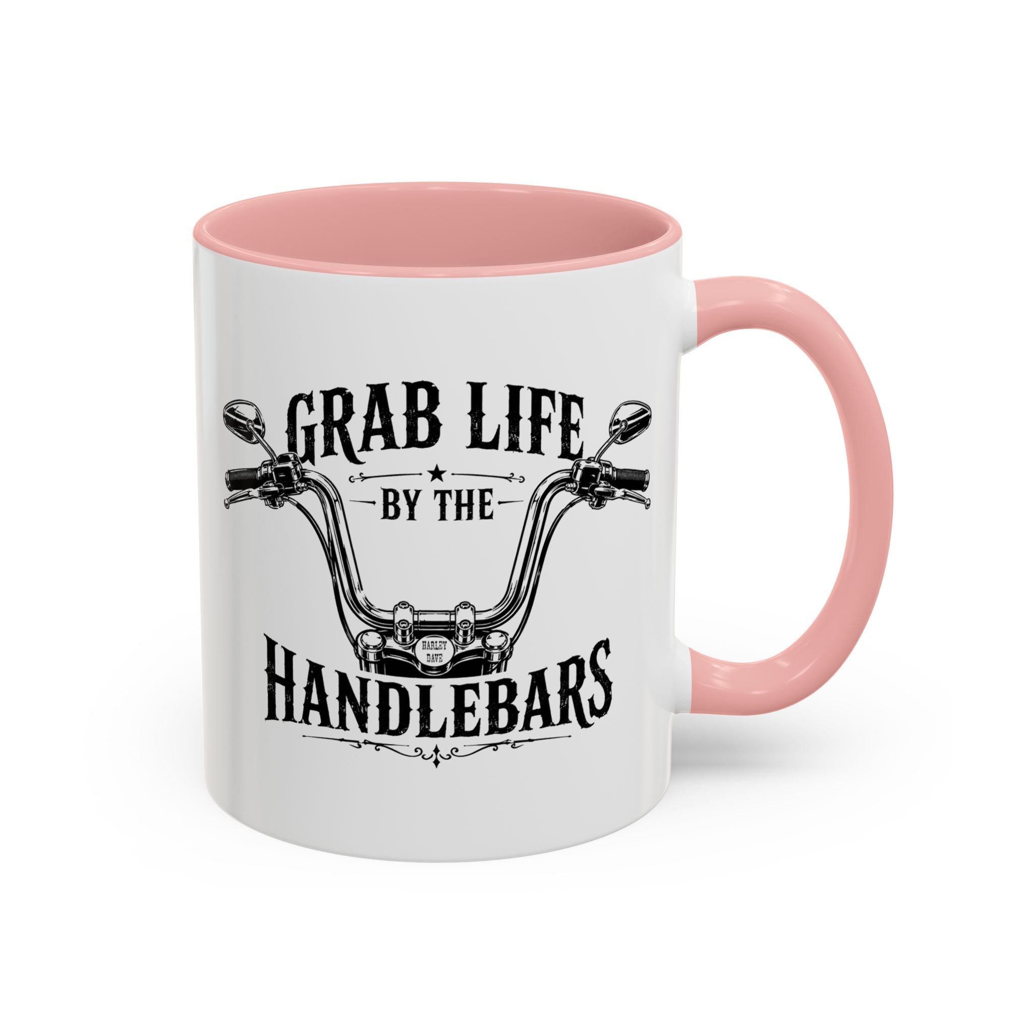 Grab Life by the Handlebars Coffee Mug — Motorcycle Rider Gift (11/15 oz)