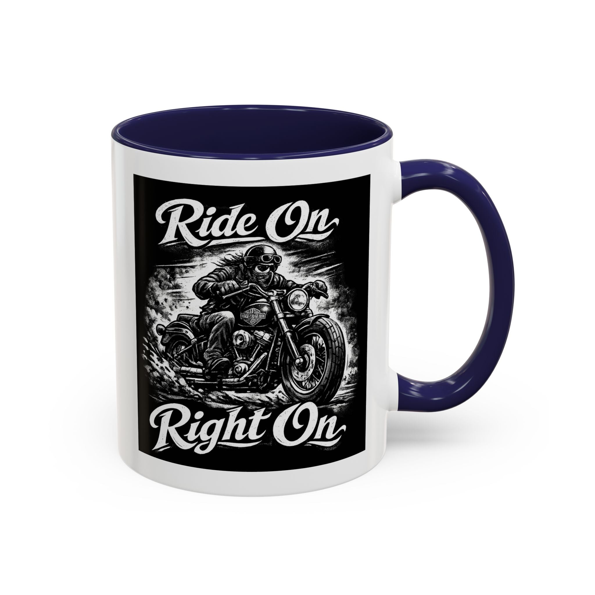 "Ride On Right On" Motorcycle Coffee Mug (11/15oz)