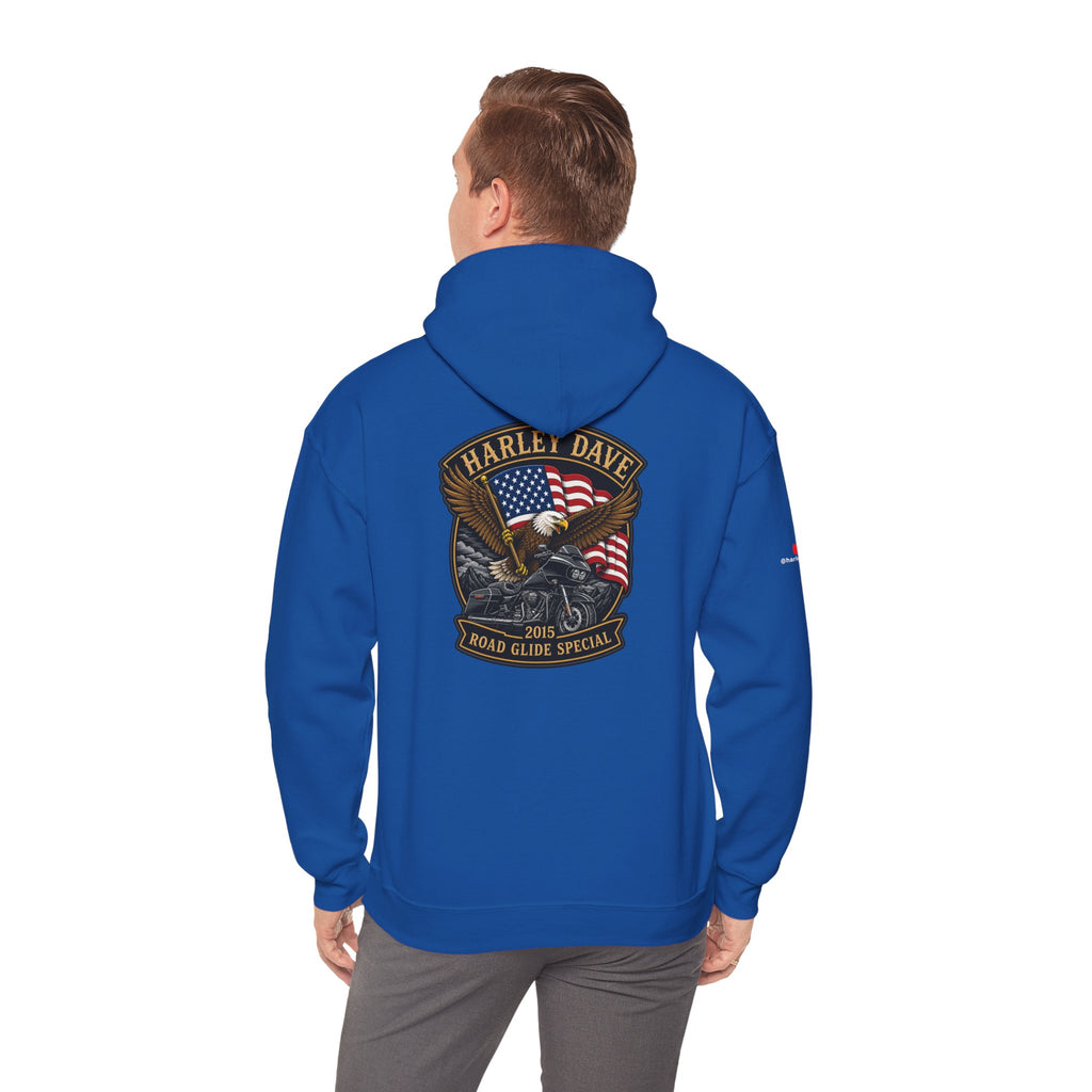"Harley Dave 2015 Road Glide Special American Eagle" Hoodie