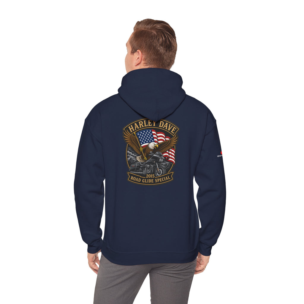 "Harley Dave 2015 Road Glide Special American Eagle" Hoodie