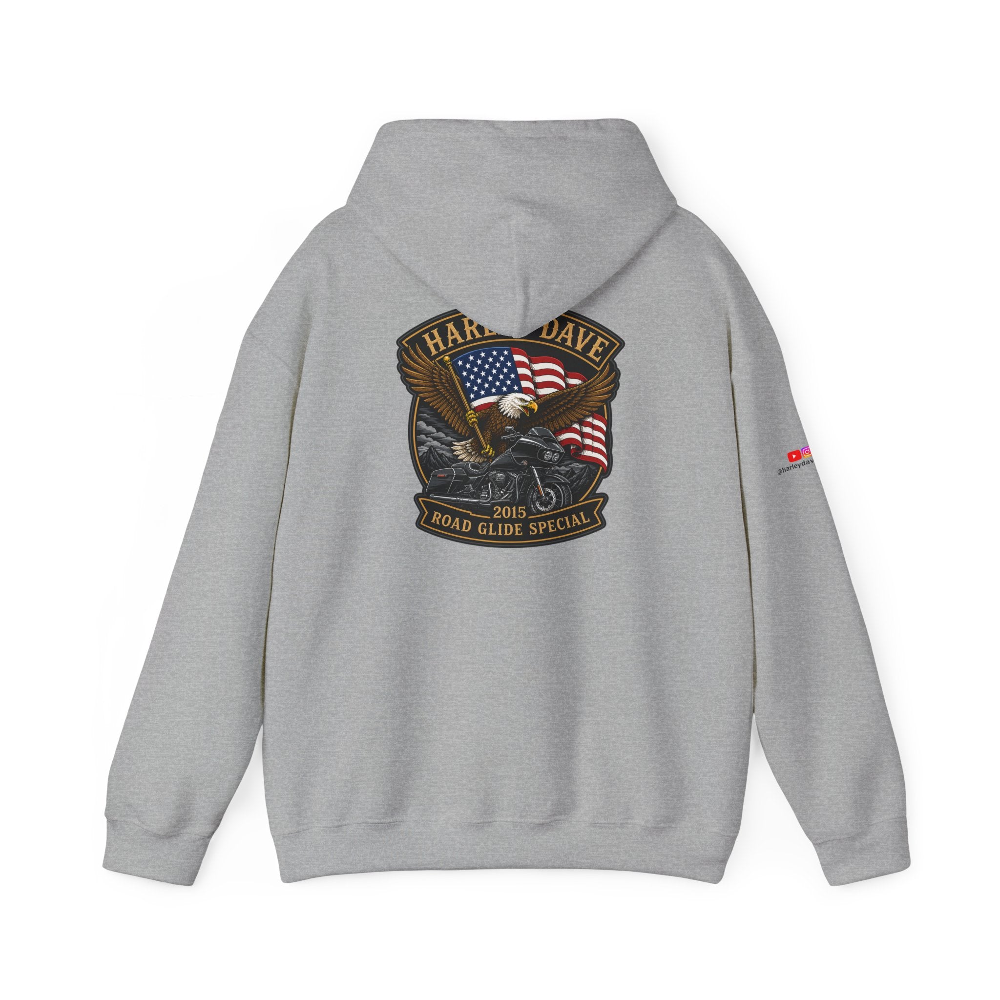 "Harley Dave 2015 Road Glide Special American Eagle" Hoodie
