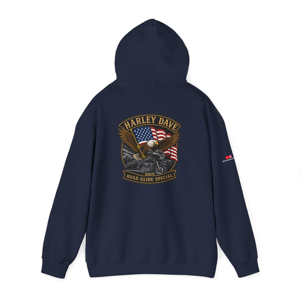 "Harley Dave 2015 Road Glide Special American Eagle" Hoodie