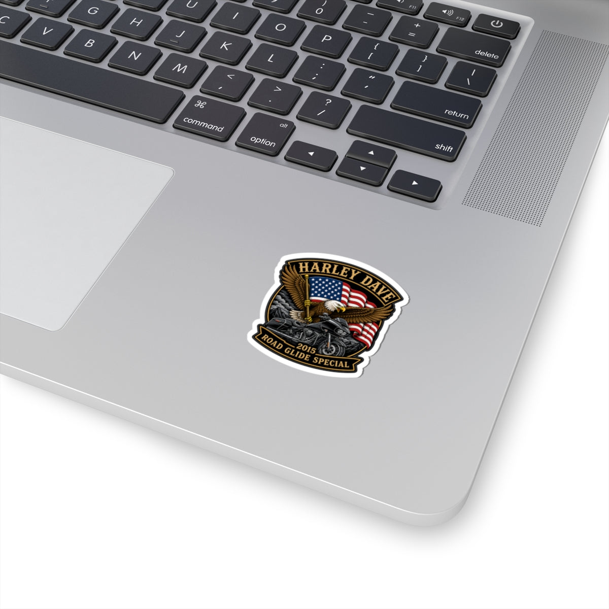 "Harley Dave 2015 Road Glide American Eagle" Kiss-Cut Decal Sticker