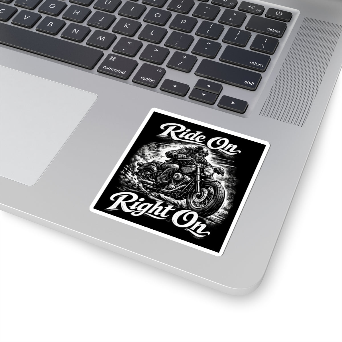 "Ride On Right On" Motorcycle Sticker