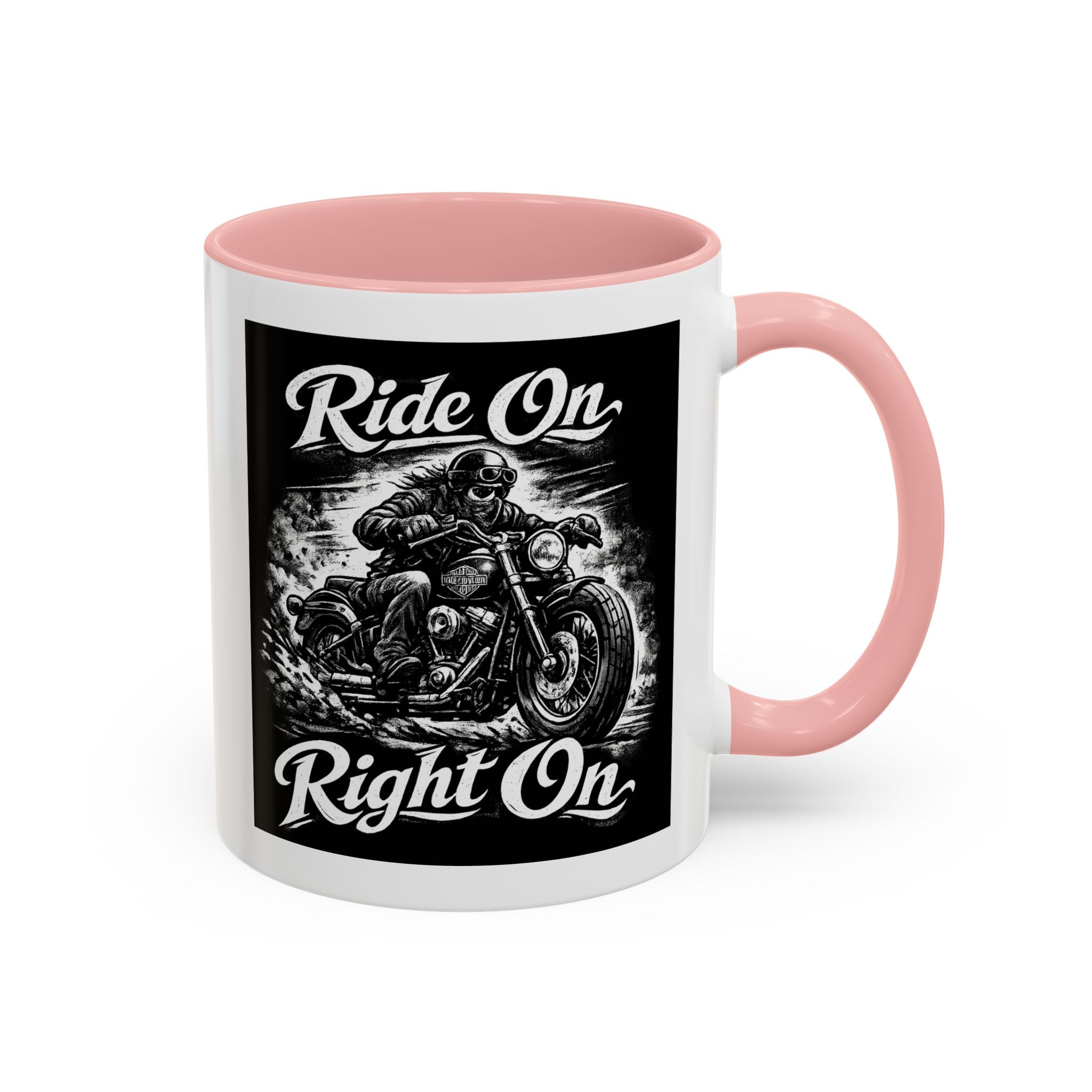 "Ride On Right On" Motorcycle Coffee Mug (11/15oz)
