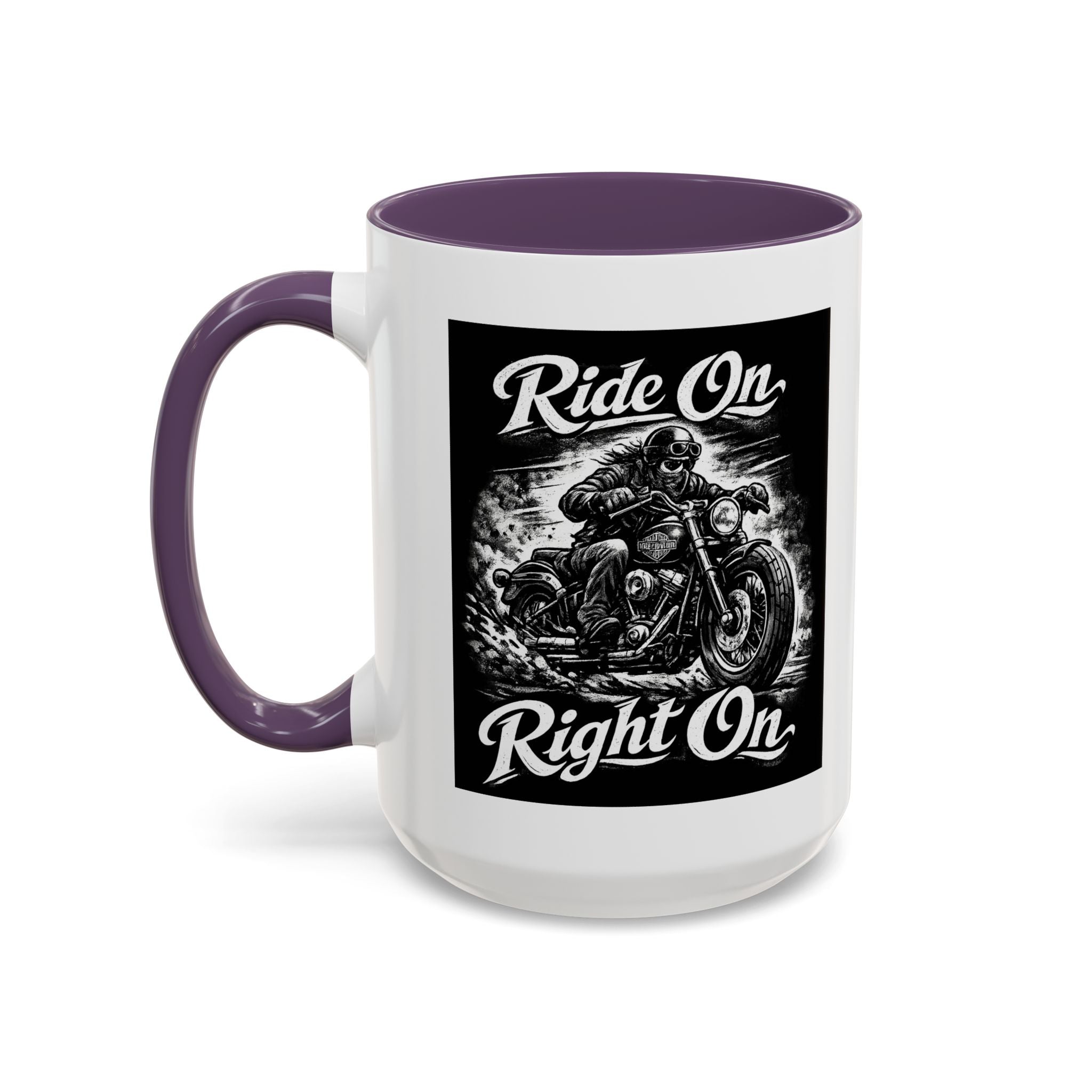 "Ride On Right On" Motorcycle Coffee Mug (11/15oz)