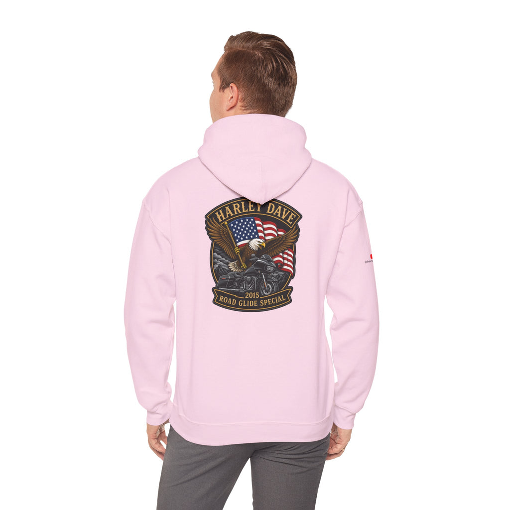 "Harley Dave 2015 Road Glide Special American Eagle" Hoodie