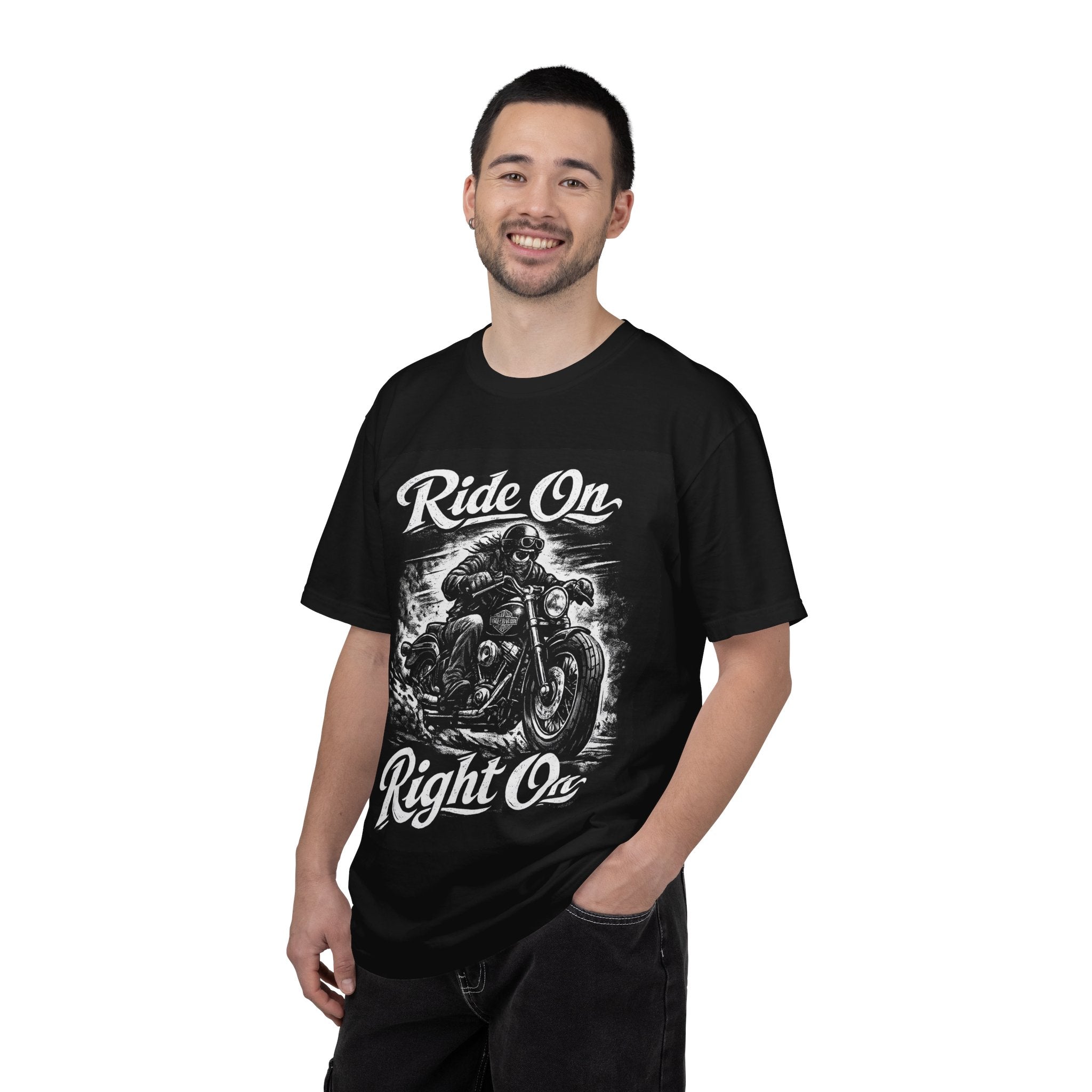 "Ride On Right On" Motorcycle Tee