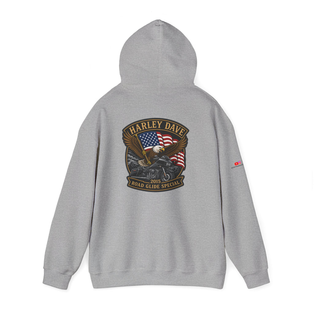 "Harley Dave 2015 Road Glide Special American Eagle" Hoodie