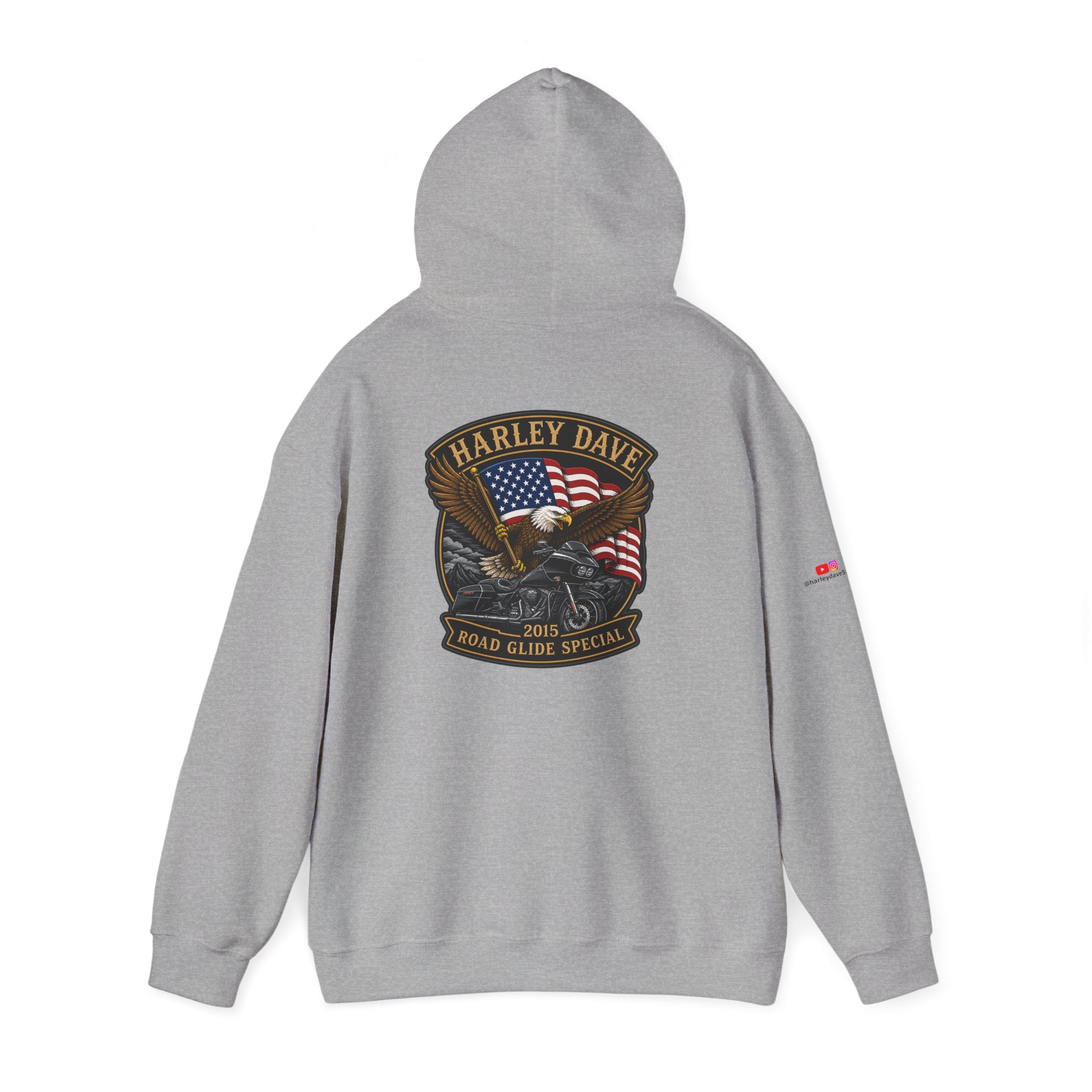 "Harley Dave 2015 Road Glide Special American Eagle" Hoodie