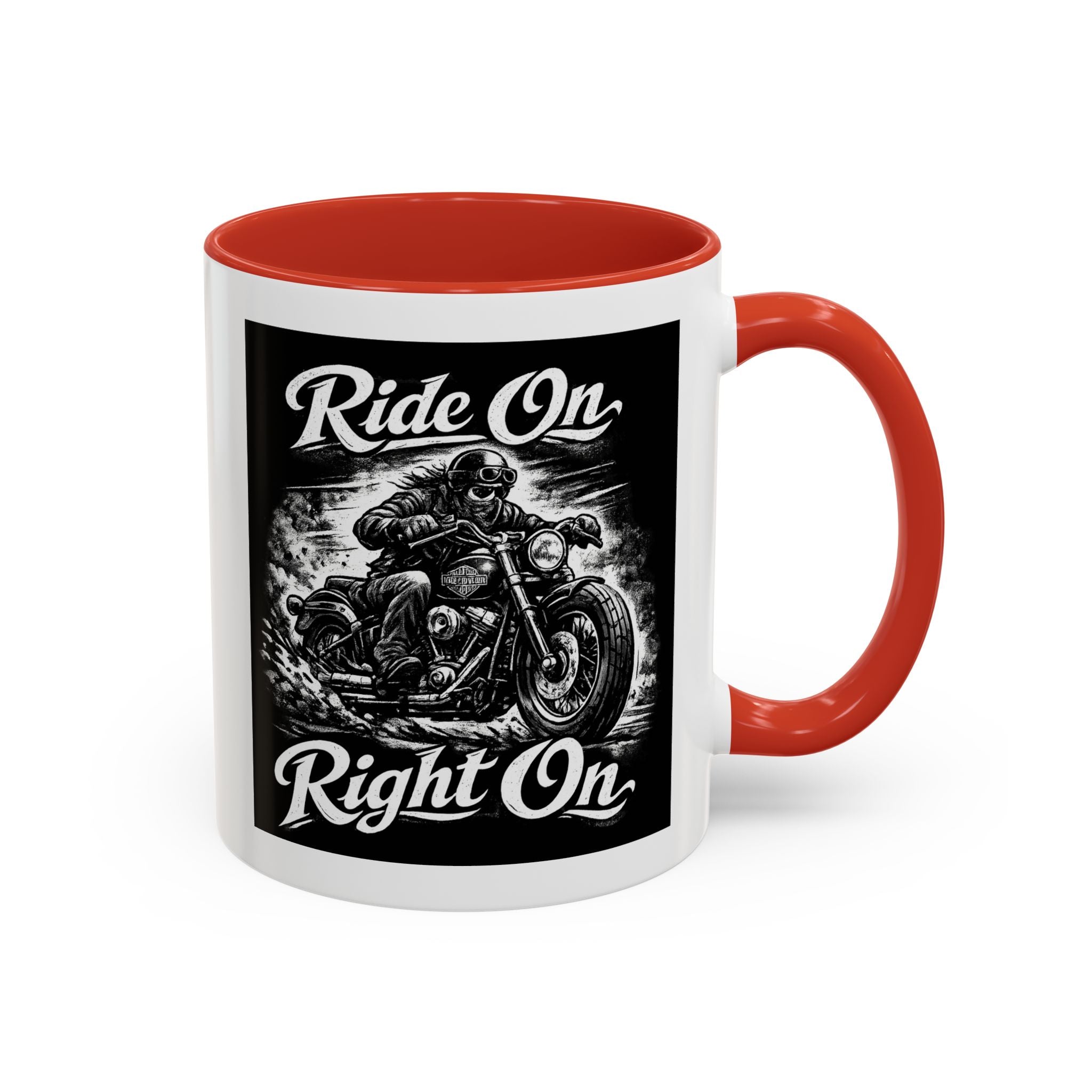 "Ride On Right On" Motorcycle Coffee Mug (11/15oz)