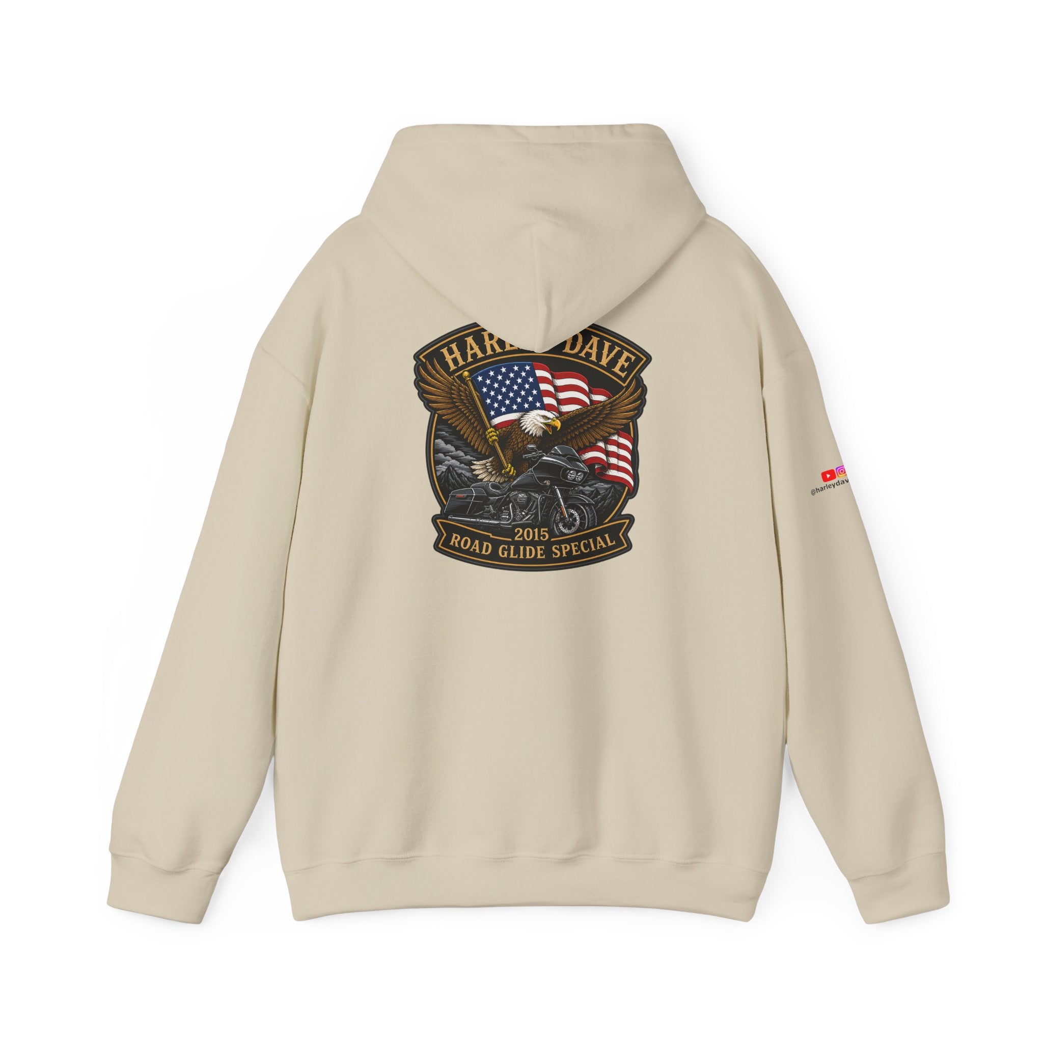 "Harley Dave 2015 Road Glide Special American Eagle" Hoodie