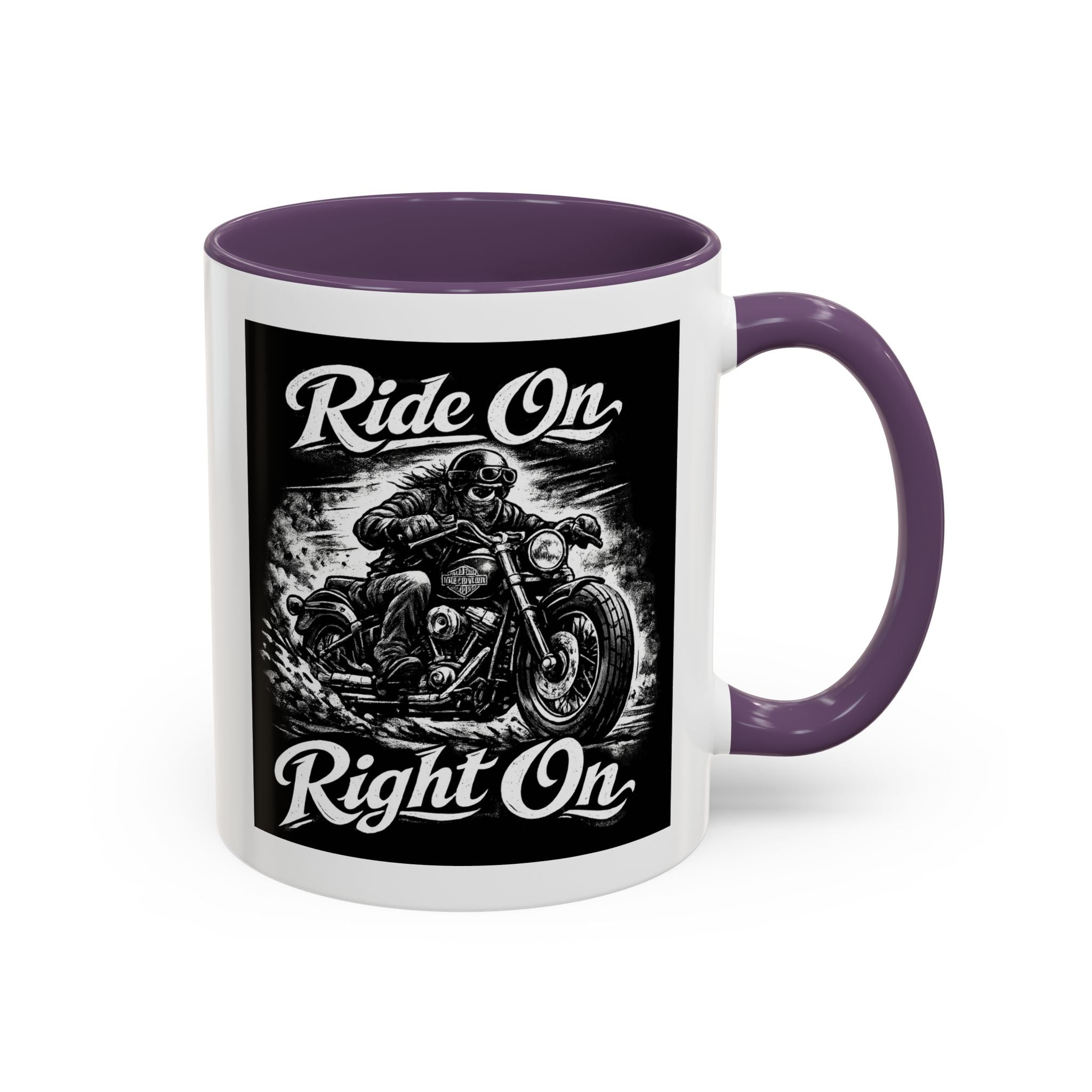 "Ride On Right On" Motorcycle Coffee Mug (11/15oz)