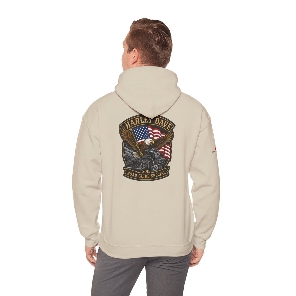 "Harley Dave 2015 Road Glide Special American Eagle" Hoodie