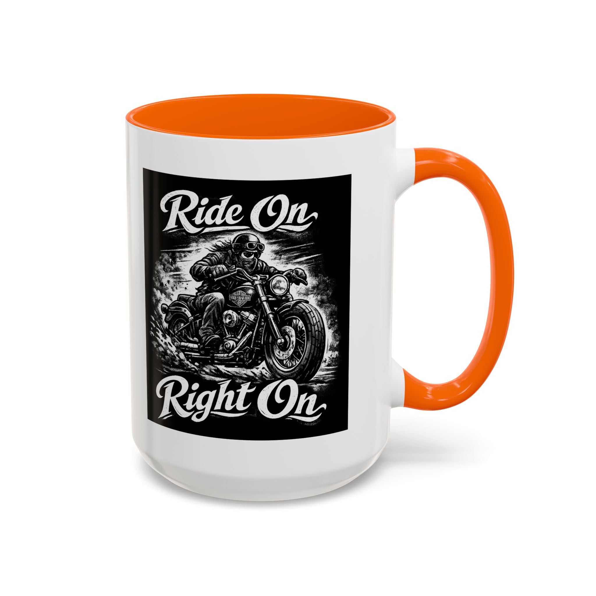 "Ride On Right On" Motorcycle Coffee Mug (11/15oz)