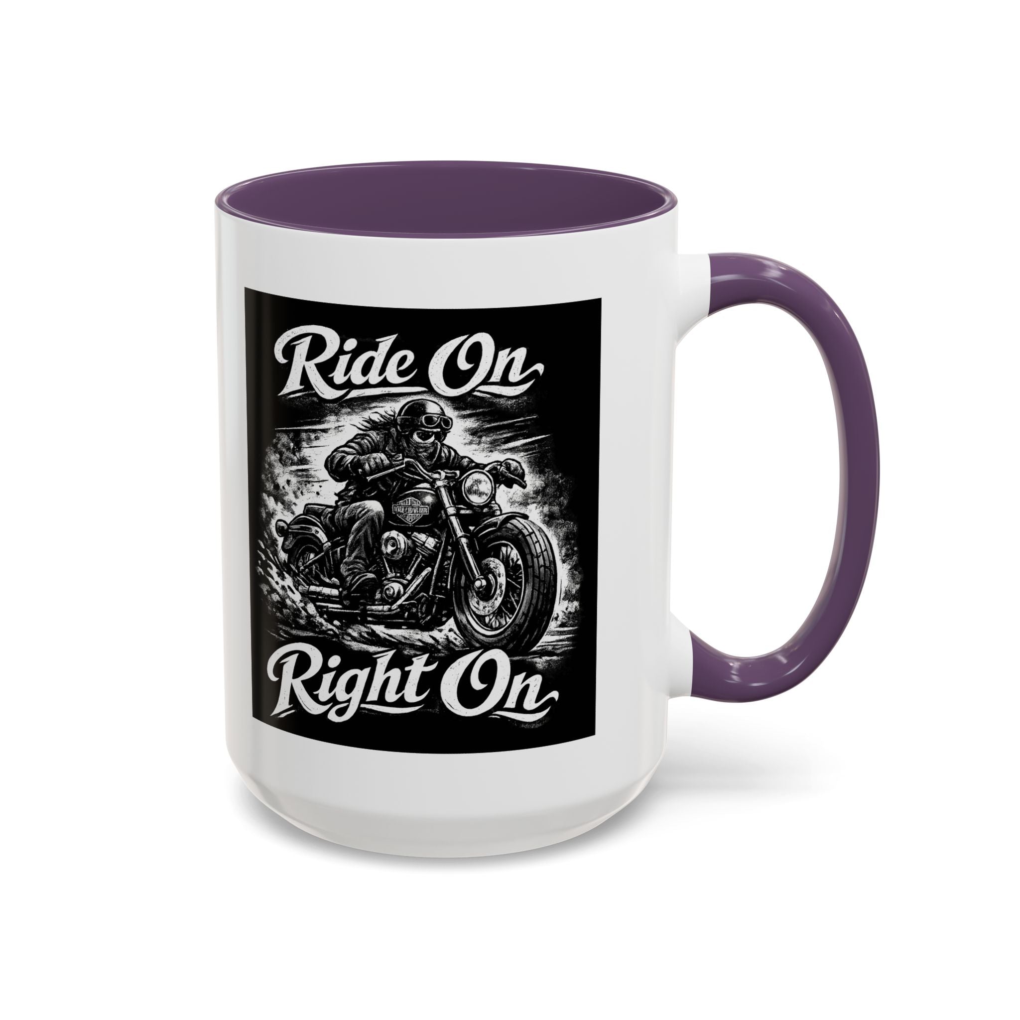 "Ride On Right On" Motorcycle Coffee Mug (11/15oz)