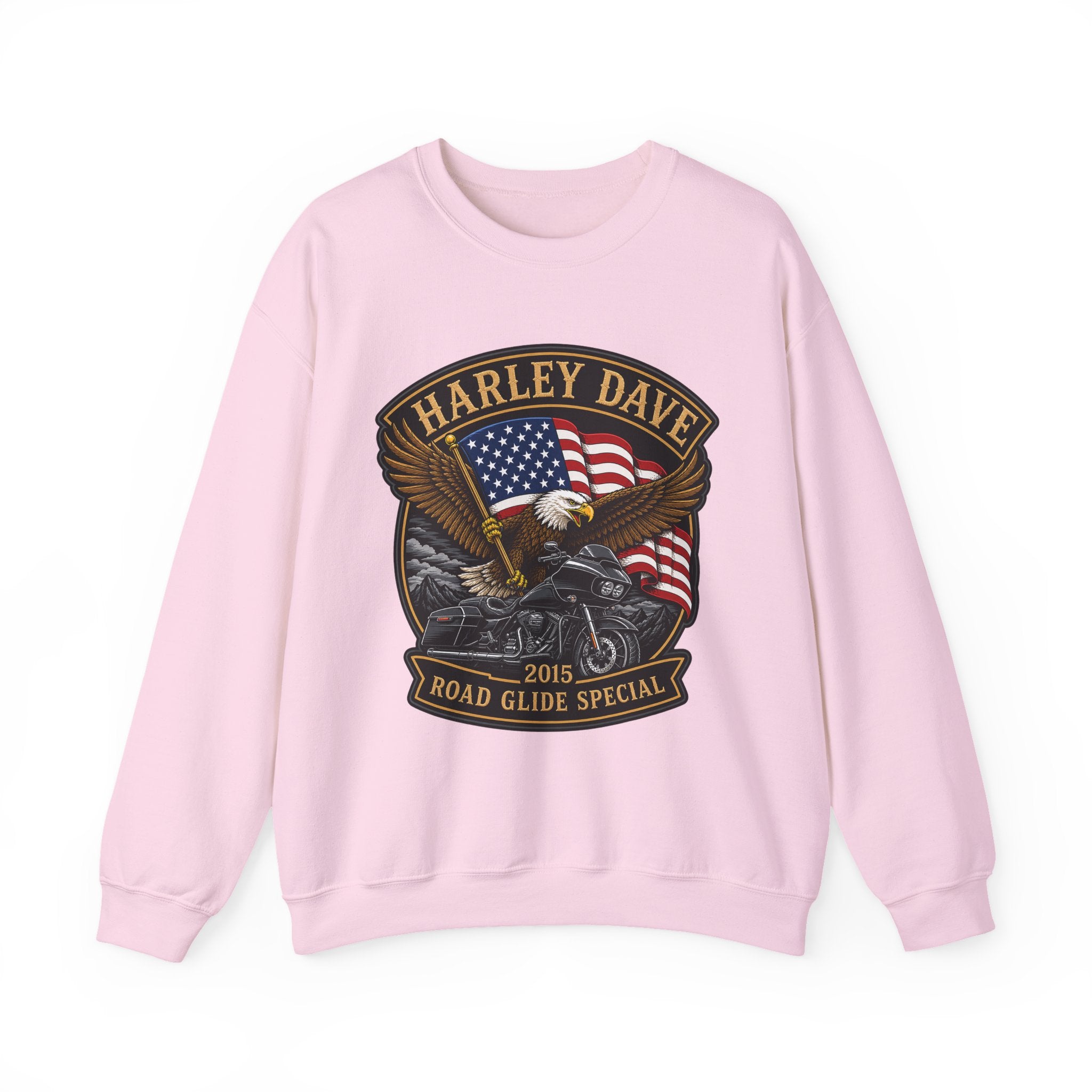 "Harley Dave 2015 Road Glide Special American Eagle" Motorcycle Sweatshirt