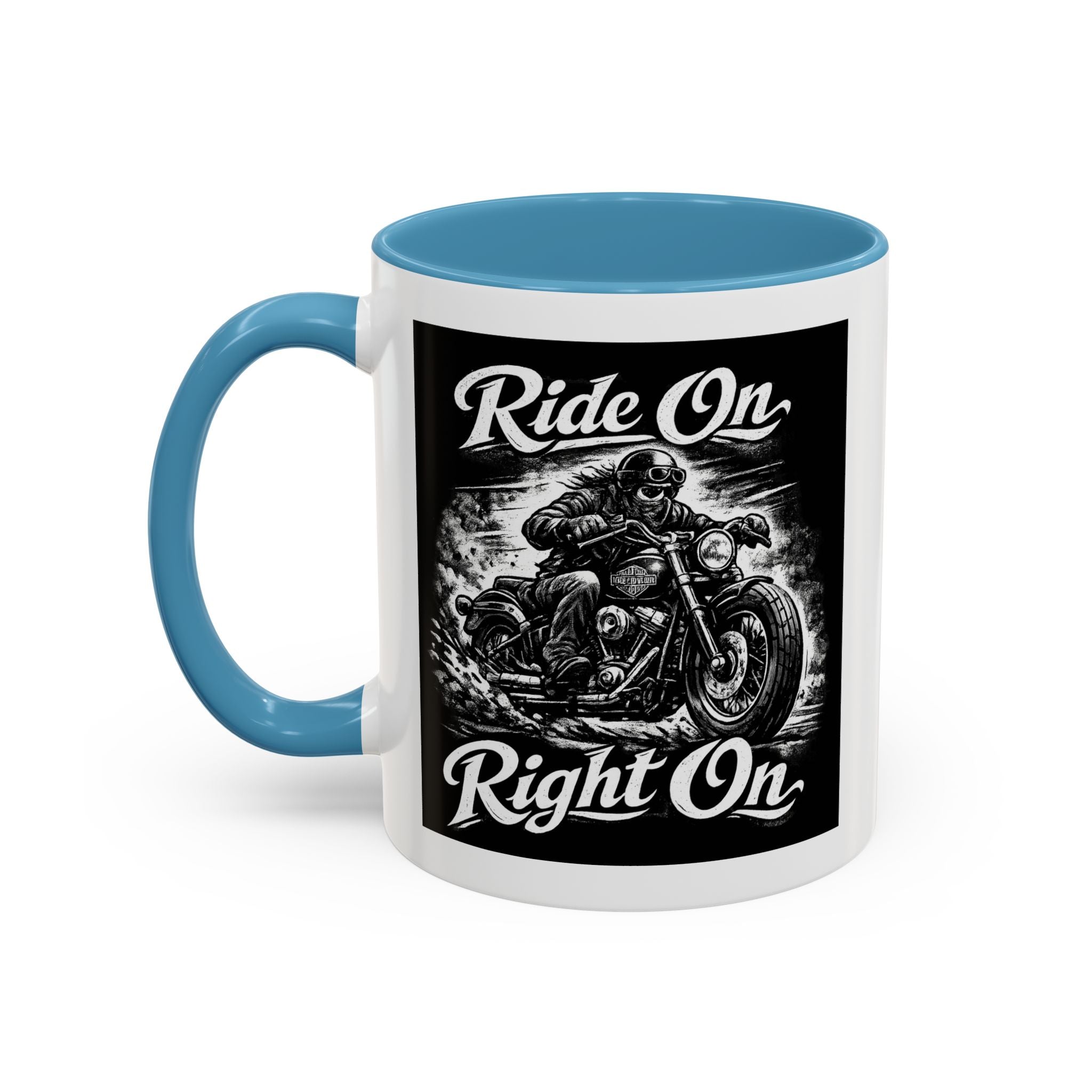 "Ride On Right On" Motorcycle Coffee Mug (11/15oz)