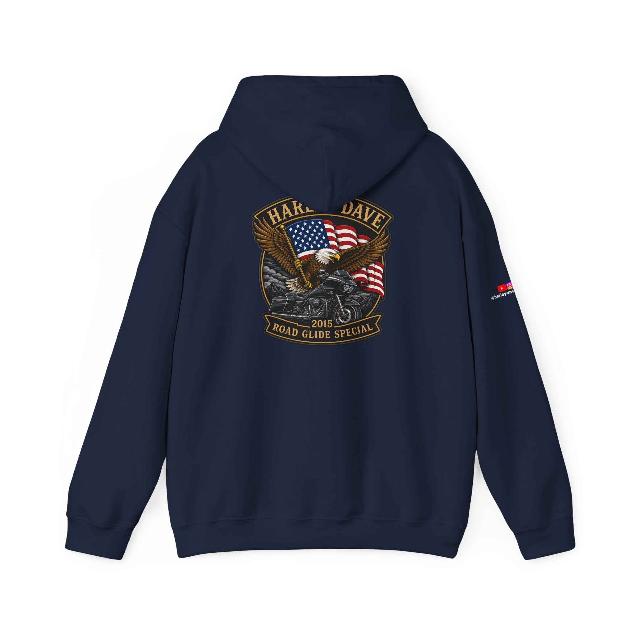 "Harley Dave 2015 Road Glide Special American Eagle" Hoodie