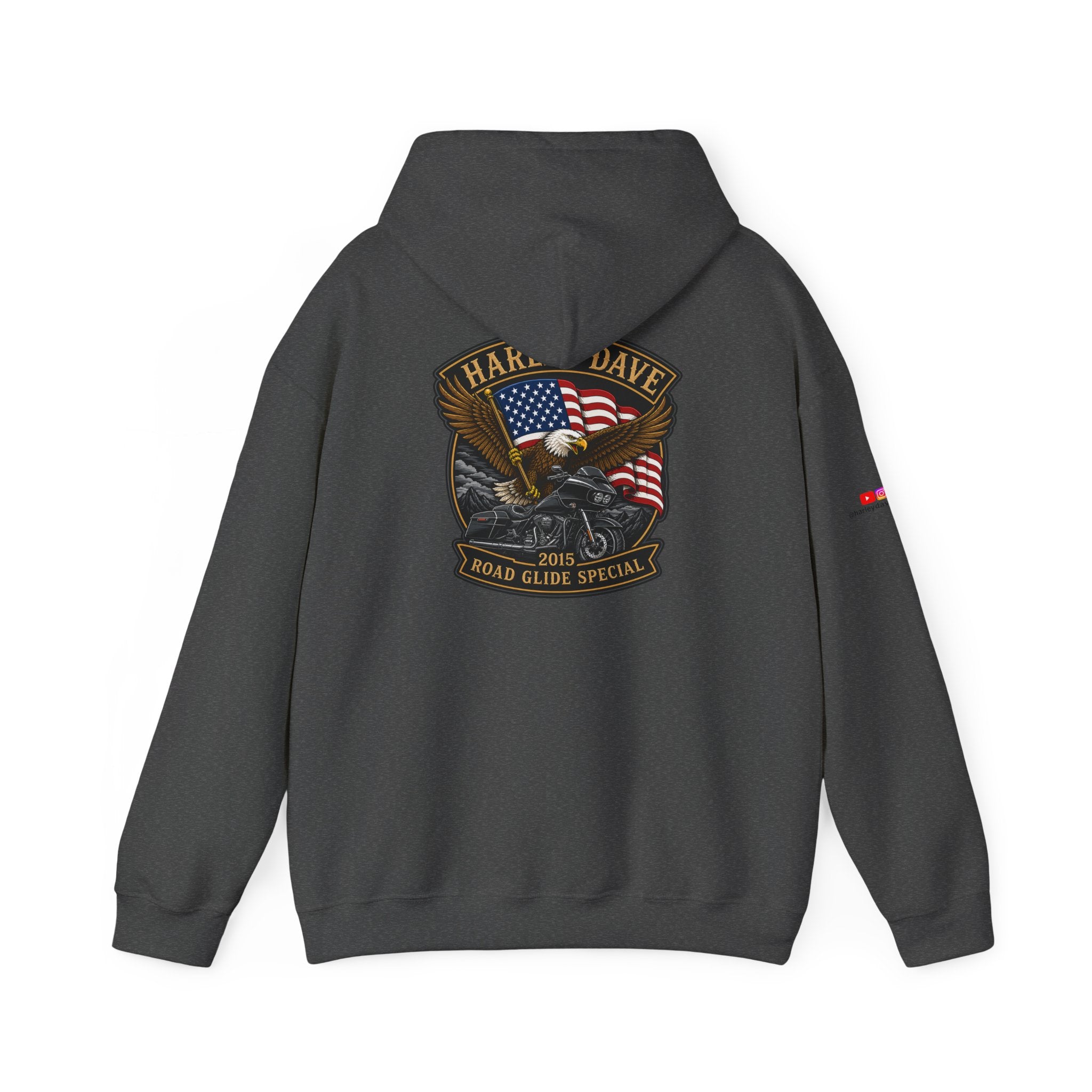 "Harley Dave 2015 Road Glide Special American Eagle" Hoodie