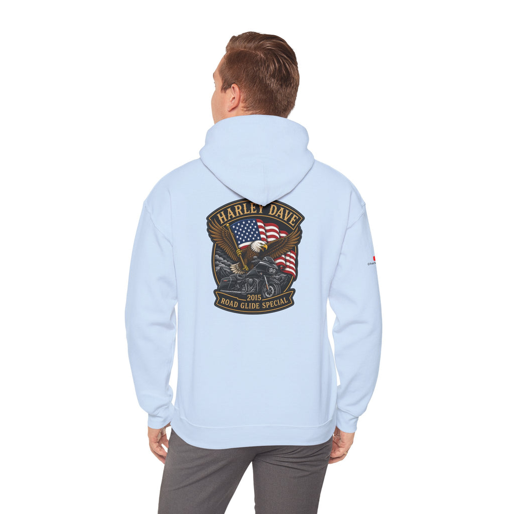 "Harley Dave 2015 Road Glide Special American Eagle" Hoodie
