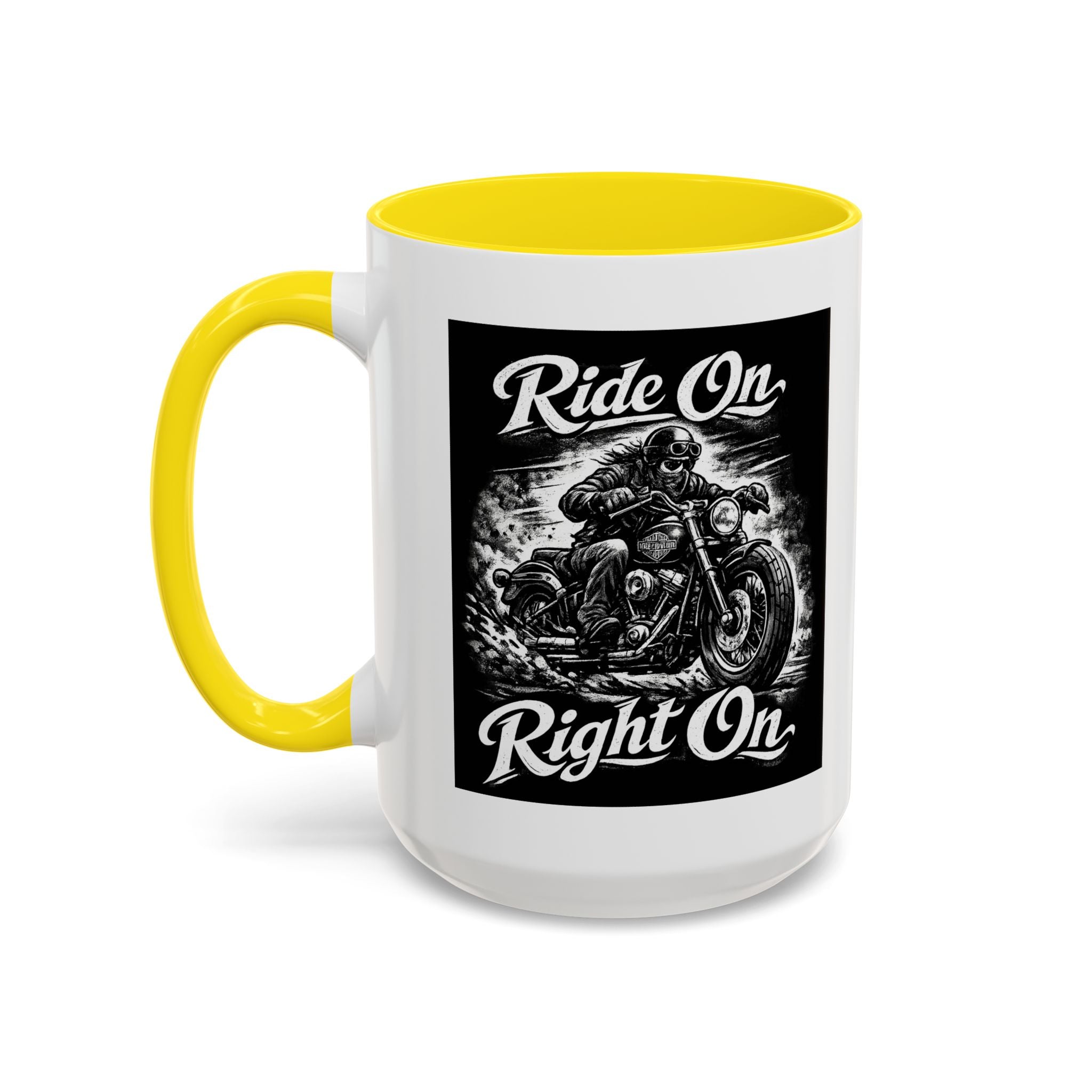 "Ride On Right On" Motorcycle Coffee Mug (11/15oz)