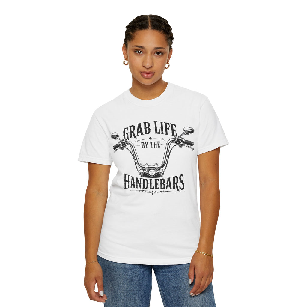 "Grab Life by the Handlebars" Motorcycle Tee