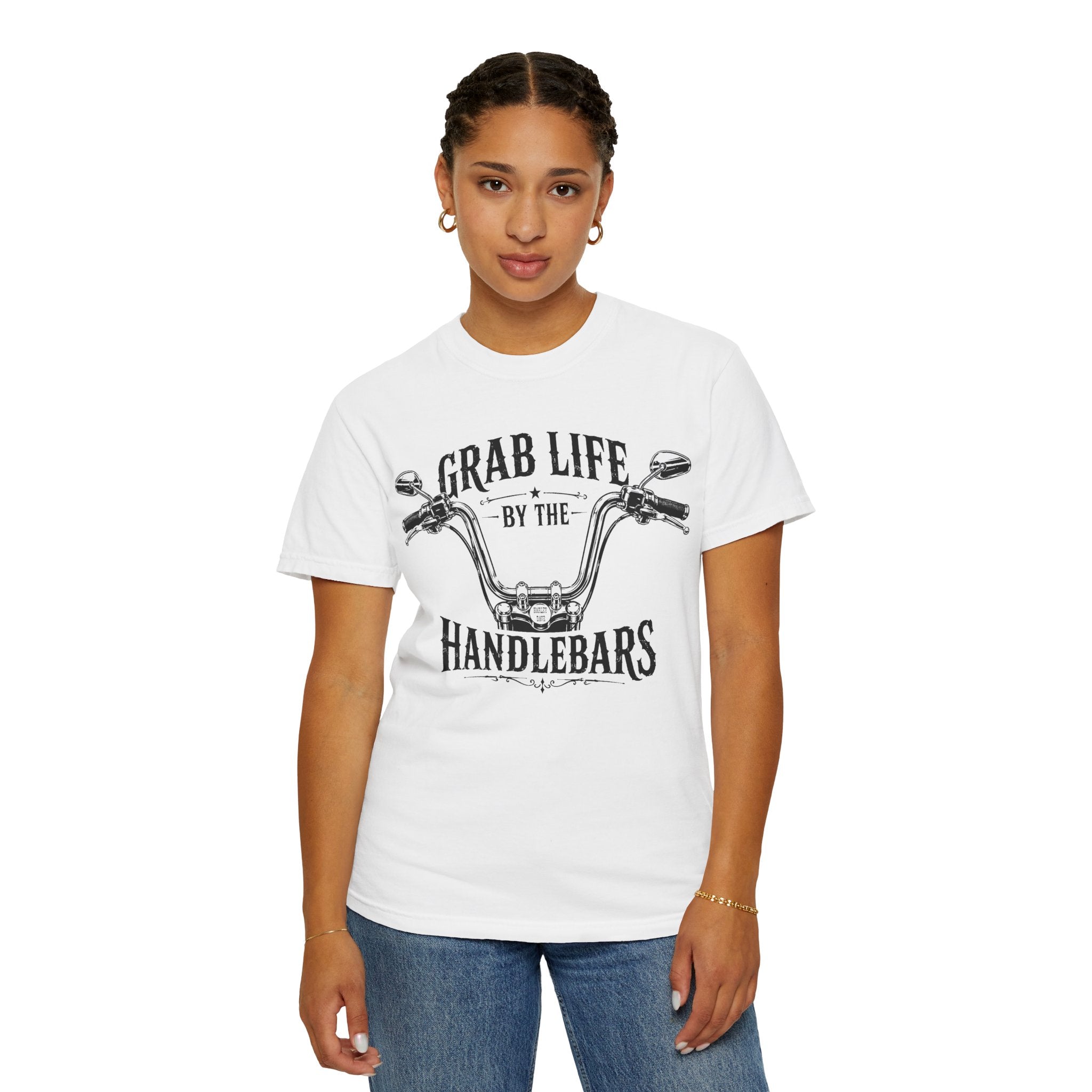 "Grab Life by the Handlebars" Motorcycle Tee
