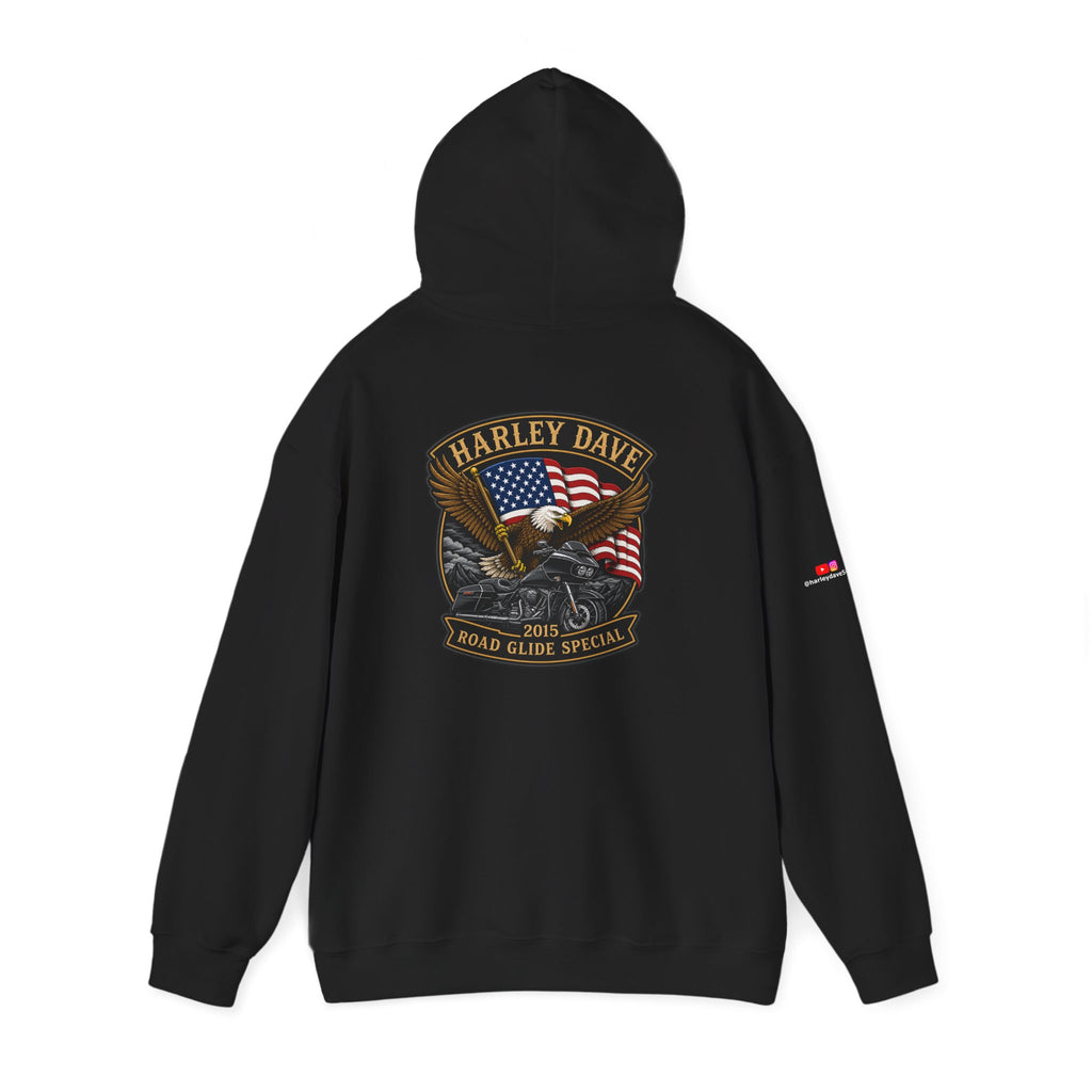 "Harley Dave 2015 Road Glide Special American Eagle" Hoodie