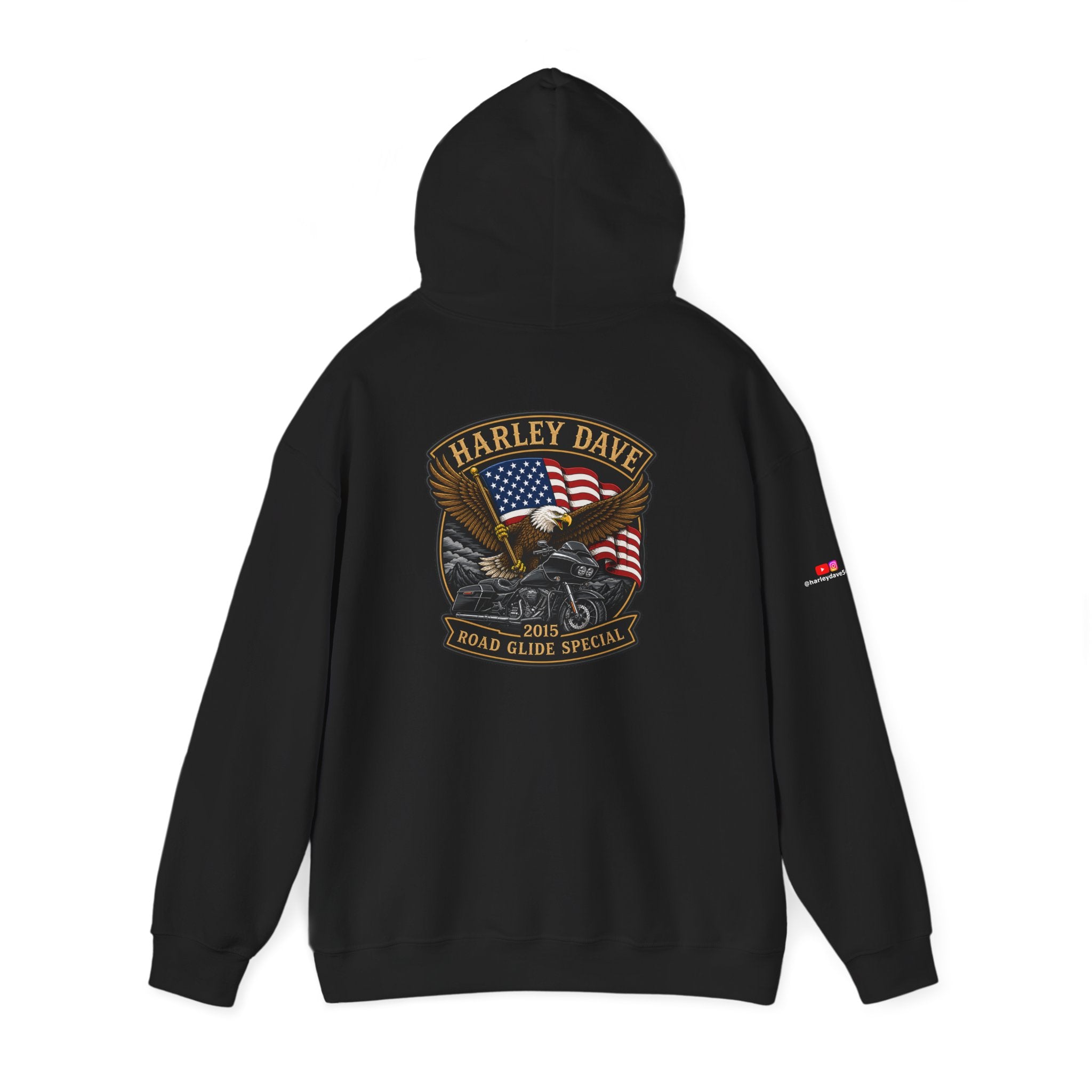 "Harley Dave 2015 Road Glide Special American Eagle" Hoodie