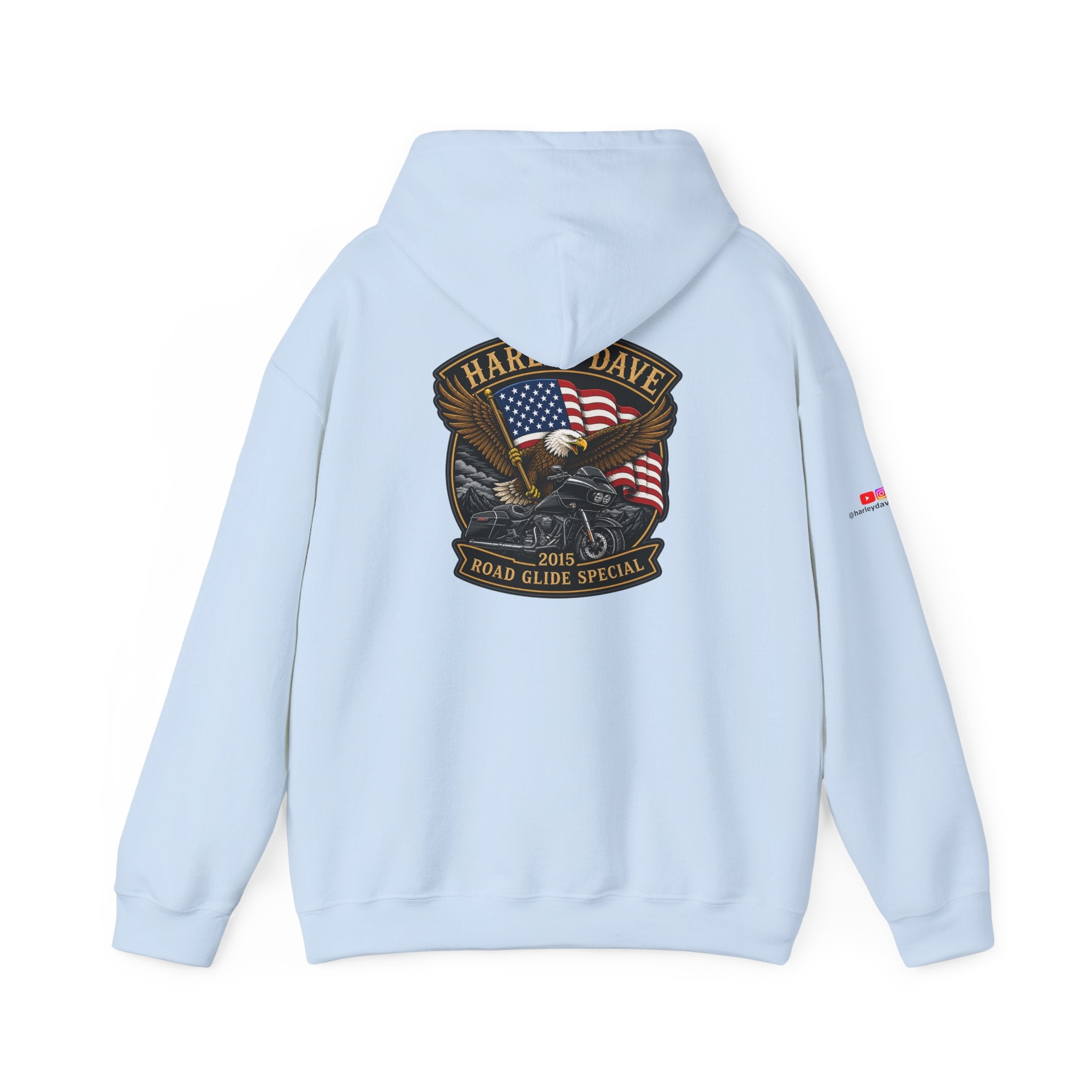 "Harley Dave 2015 Road Glide Special American Eagle" Hoodie