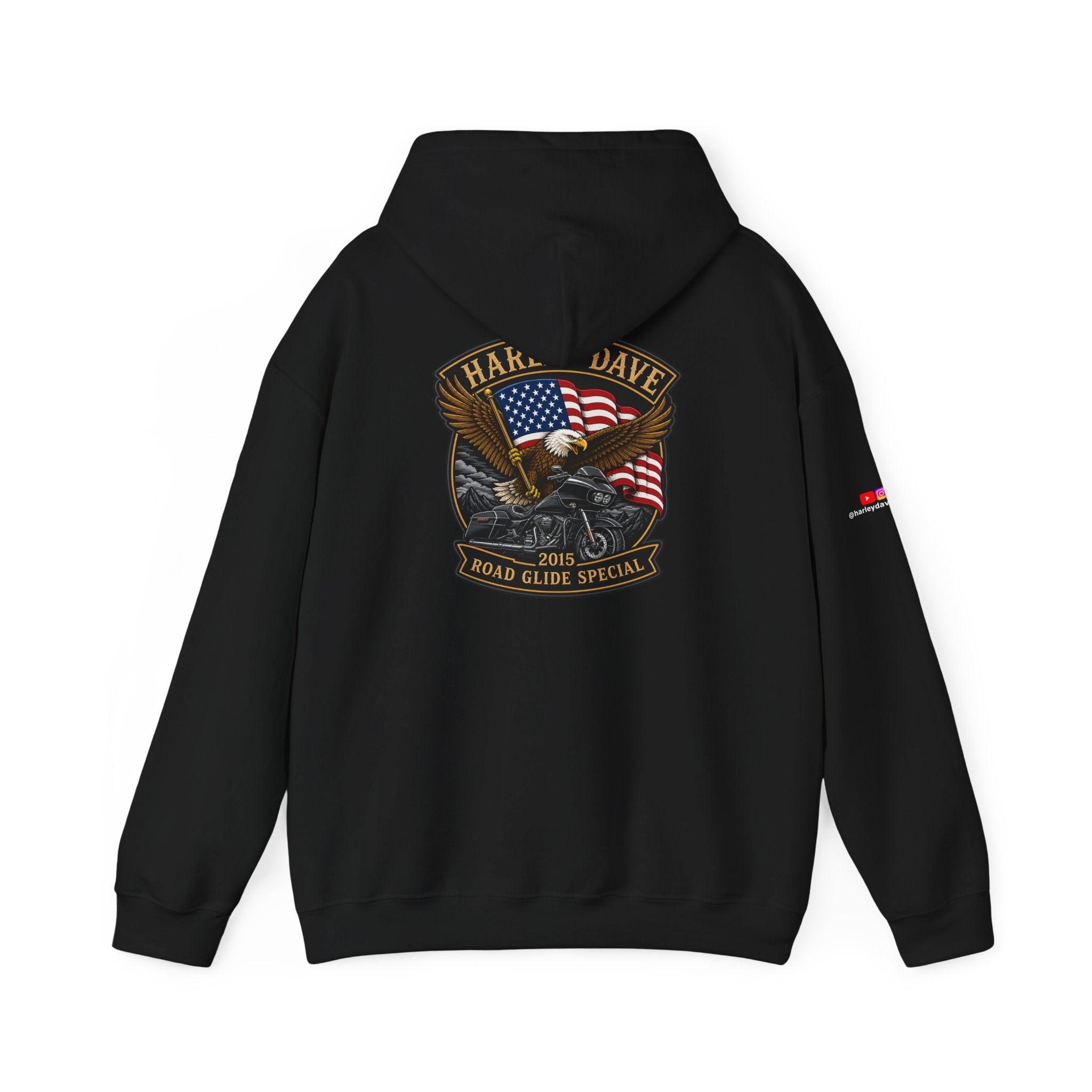"Harley Dave 2015 Road Glide Special American Eagle" Hoodie
