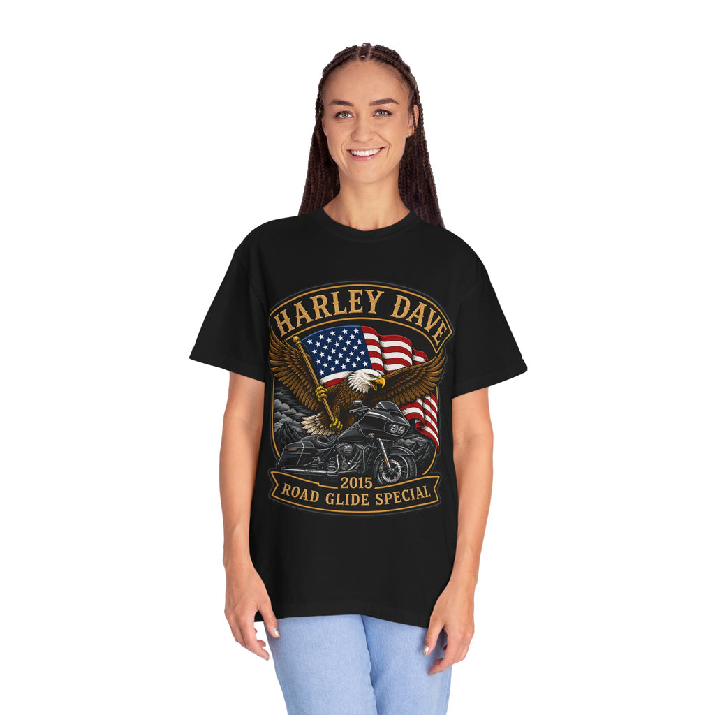 "Harley Dave 2015 Road Glide Special American Eagle" Motorcycle Tee