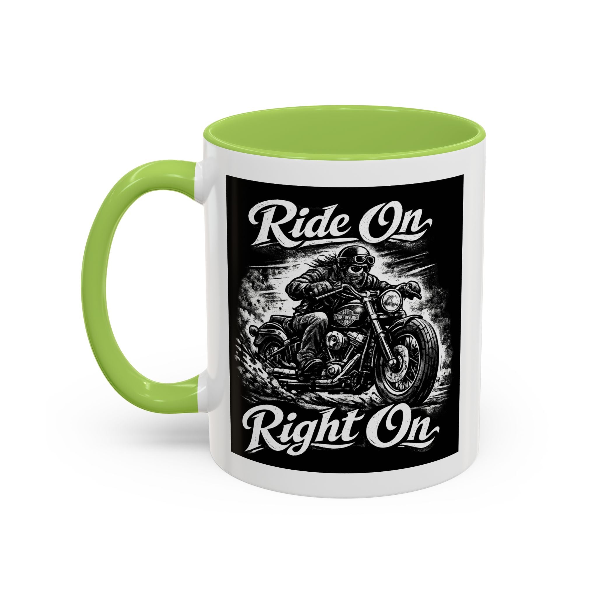 "Ride On Right On" Motorcycle Coffee Mug (11/15oz)