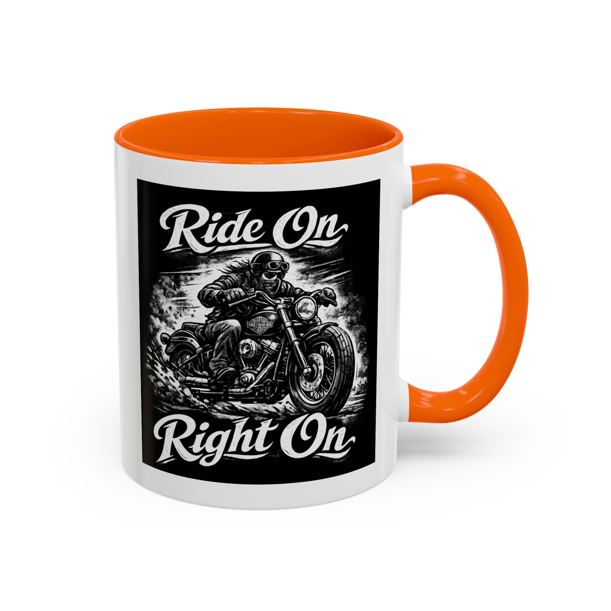 "Ride On Right On" Motorcycle Coffee Mug (11/15oz)